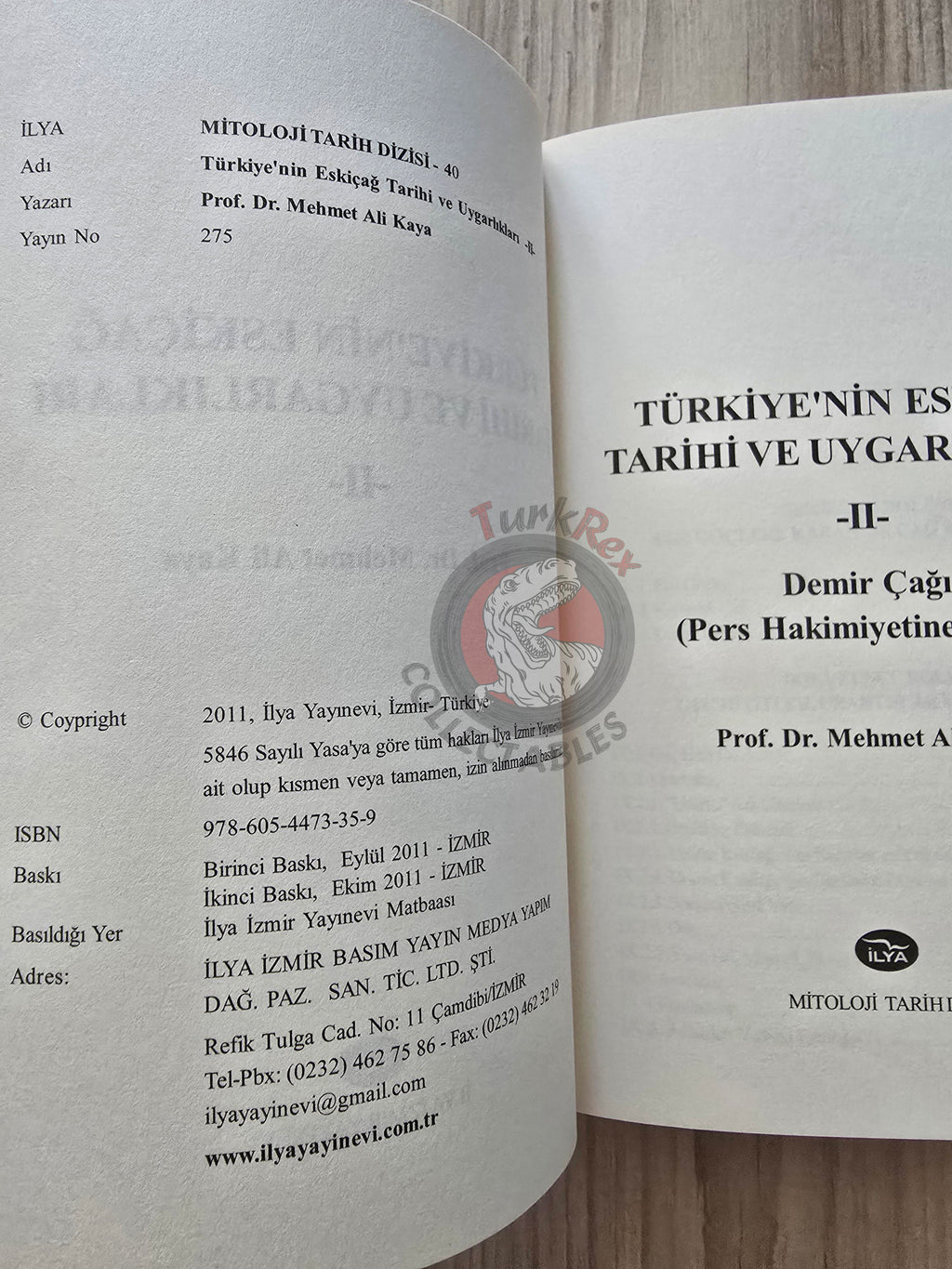 Mehmet Ali Kaya – Ancient History and Civilizations of Turkey 2011 Turkish Book