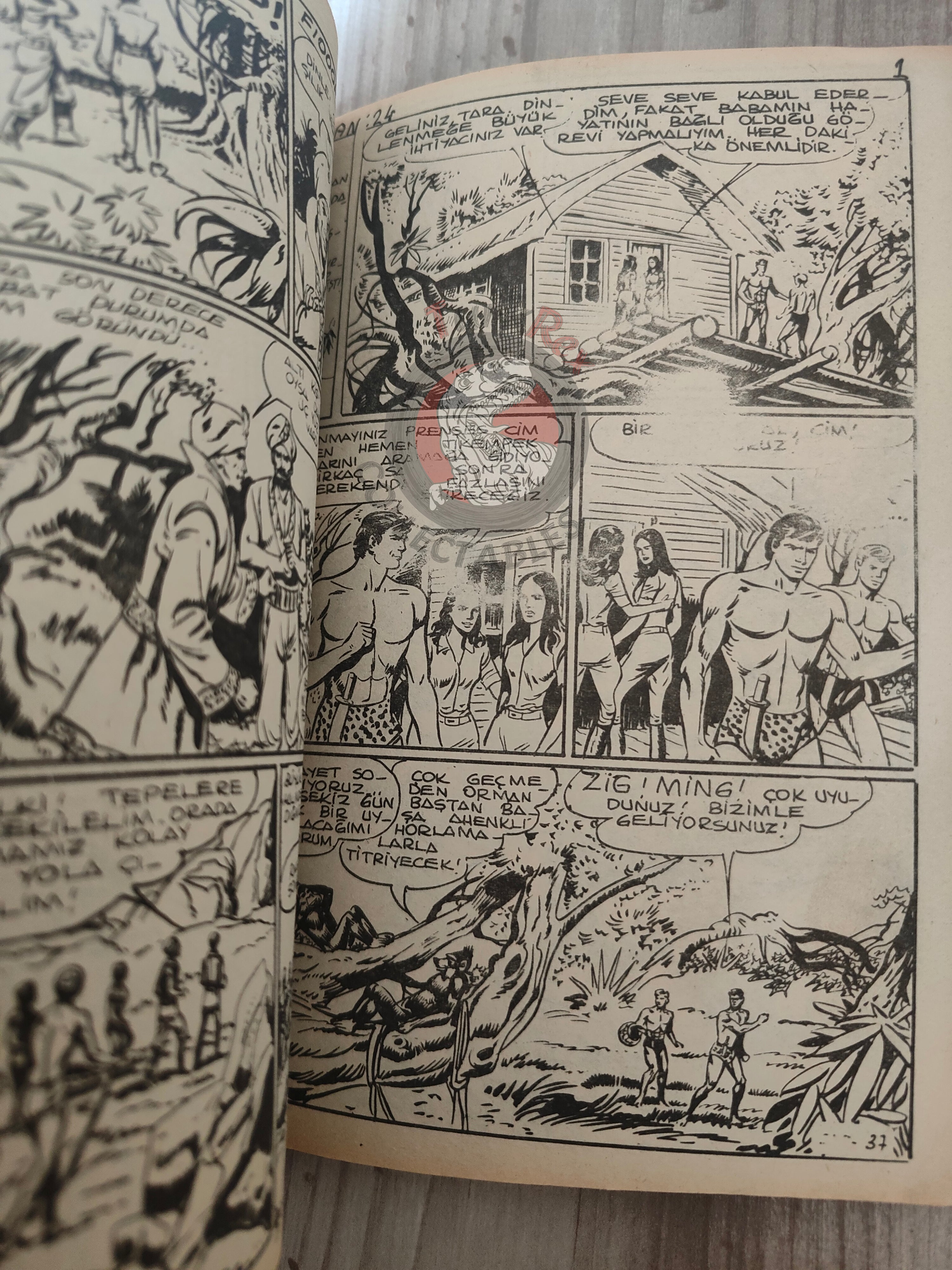 Tarzan Akim Vol #8 late 1970s Turkish Comic Turkey