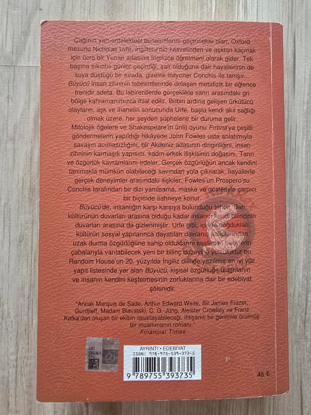 John Fowles – The Magus 2018 Turkish Book Turkey