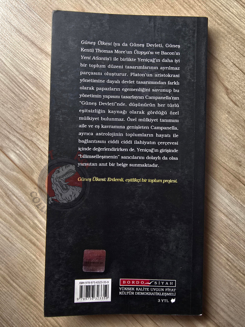 Tommaso Campanella – City of the Sun 2007 Turkish Book Turkey