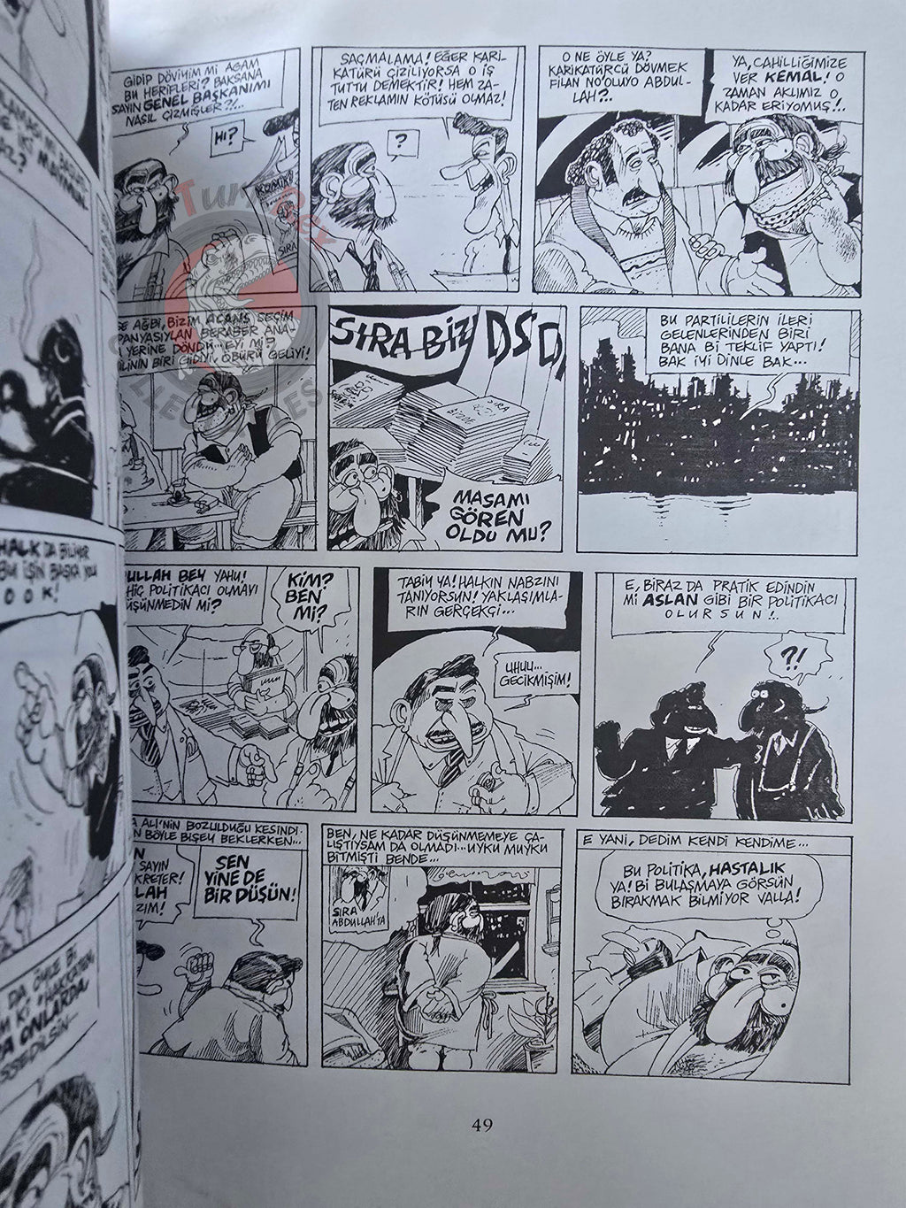 Zontellektüel Abdullah 1996 Kemal Gökhan Gürses Turkish Comic Turkey Cartoon