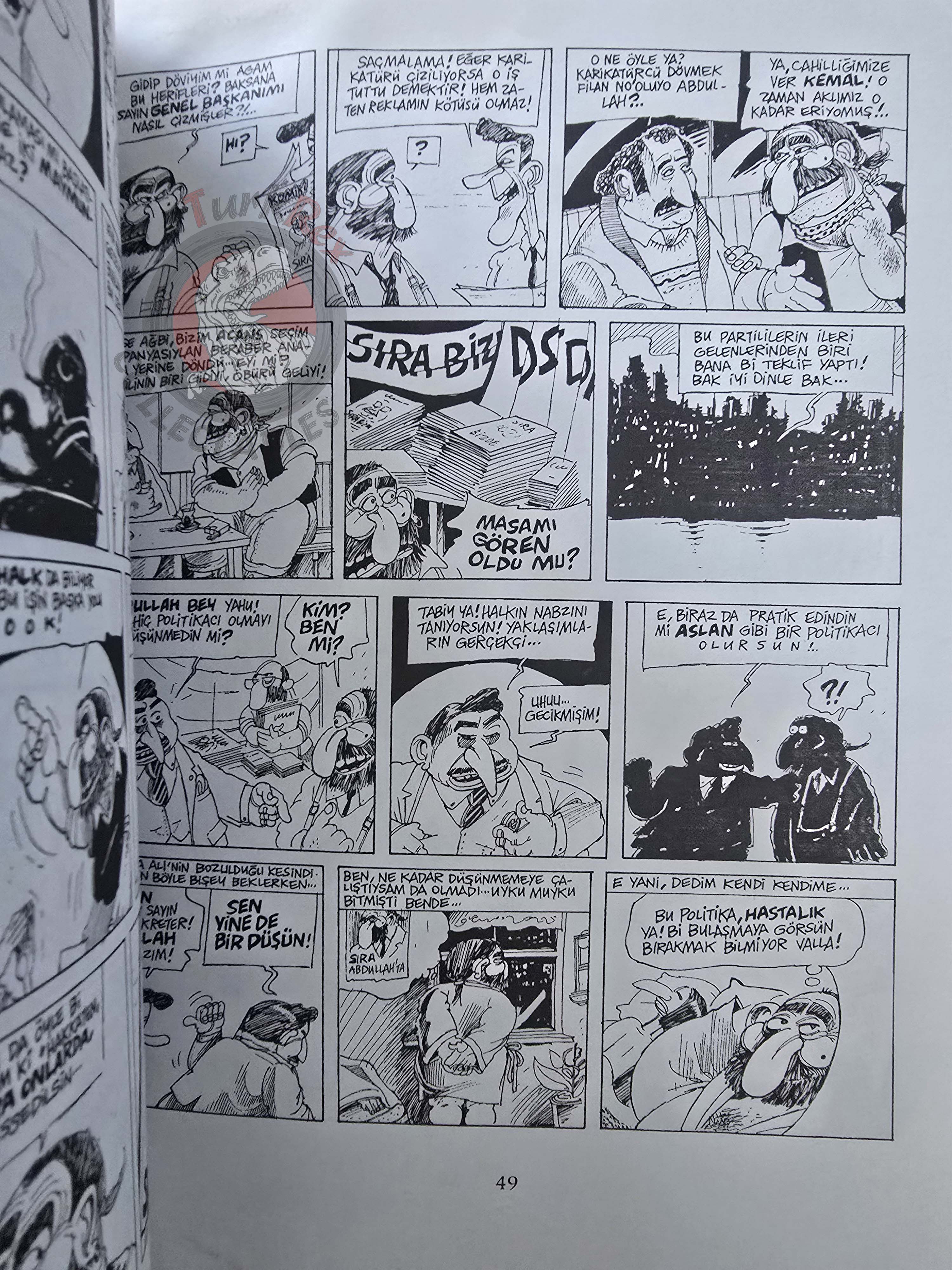 Zontellektüel Abdullah 1996 Kemal Gökhan Gürses Turkish Comic Turkey Cartoon