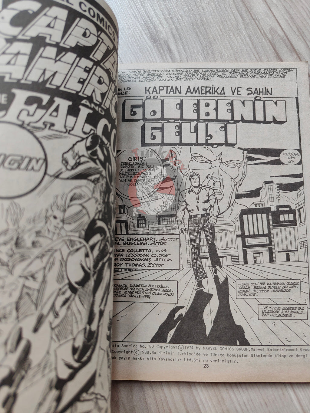 Captain America – Issue #7 1988 Turkish Comic Turkey #179 #180 #181 #182