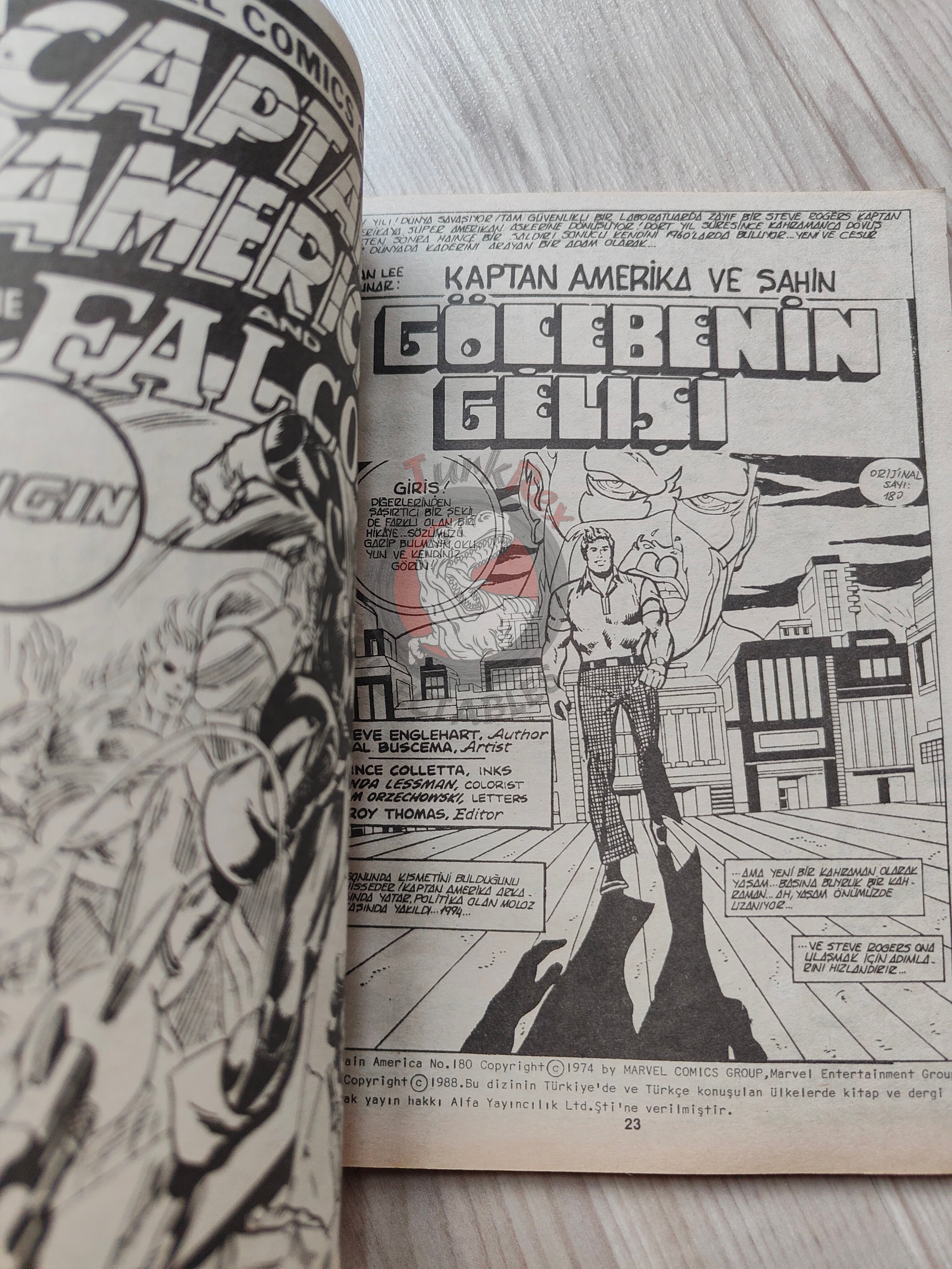 Captain America – Issue #7 1988 Turkish Comic Turkey #179 #180 #181 #182