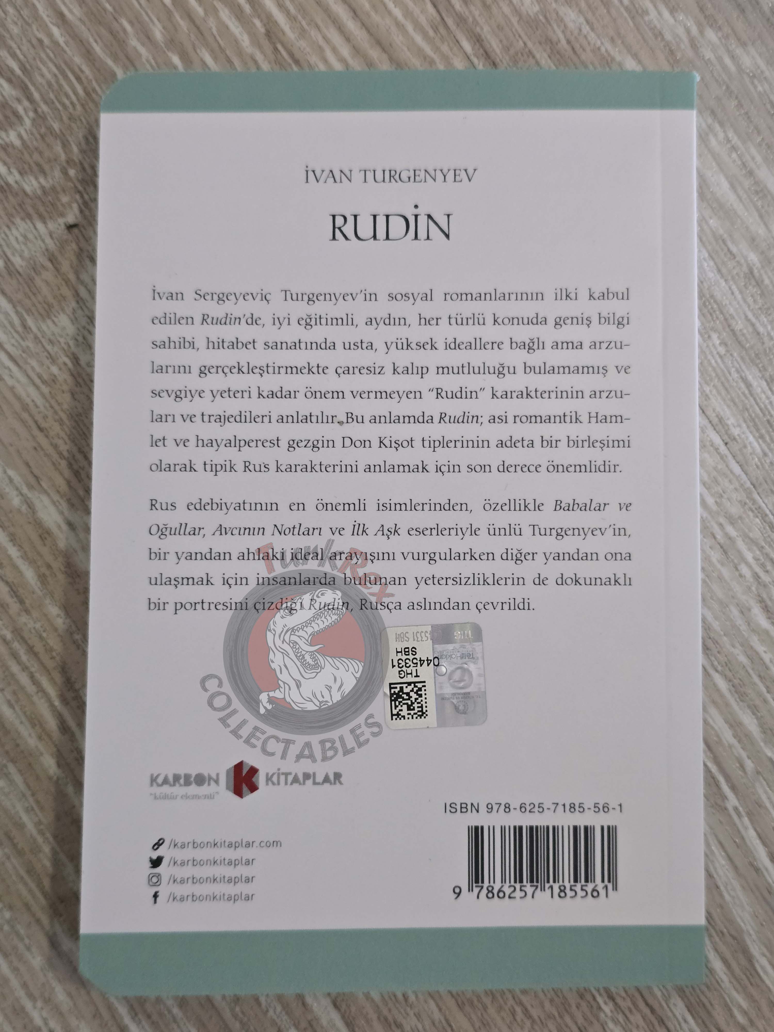 Ivan Turgenev – Rudin 2020 Turkish Book Turkey