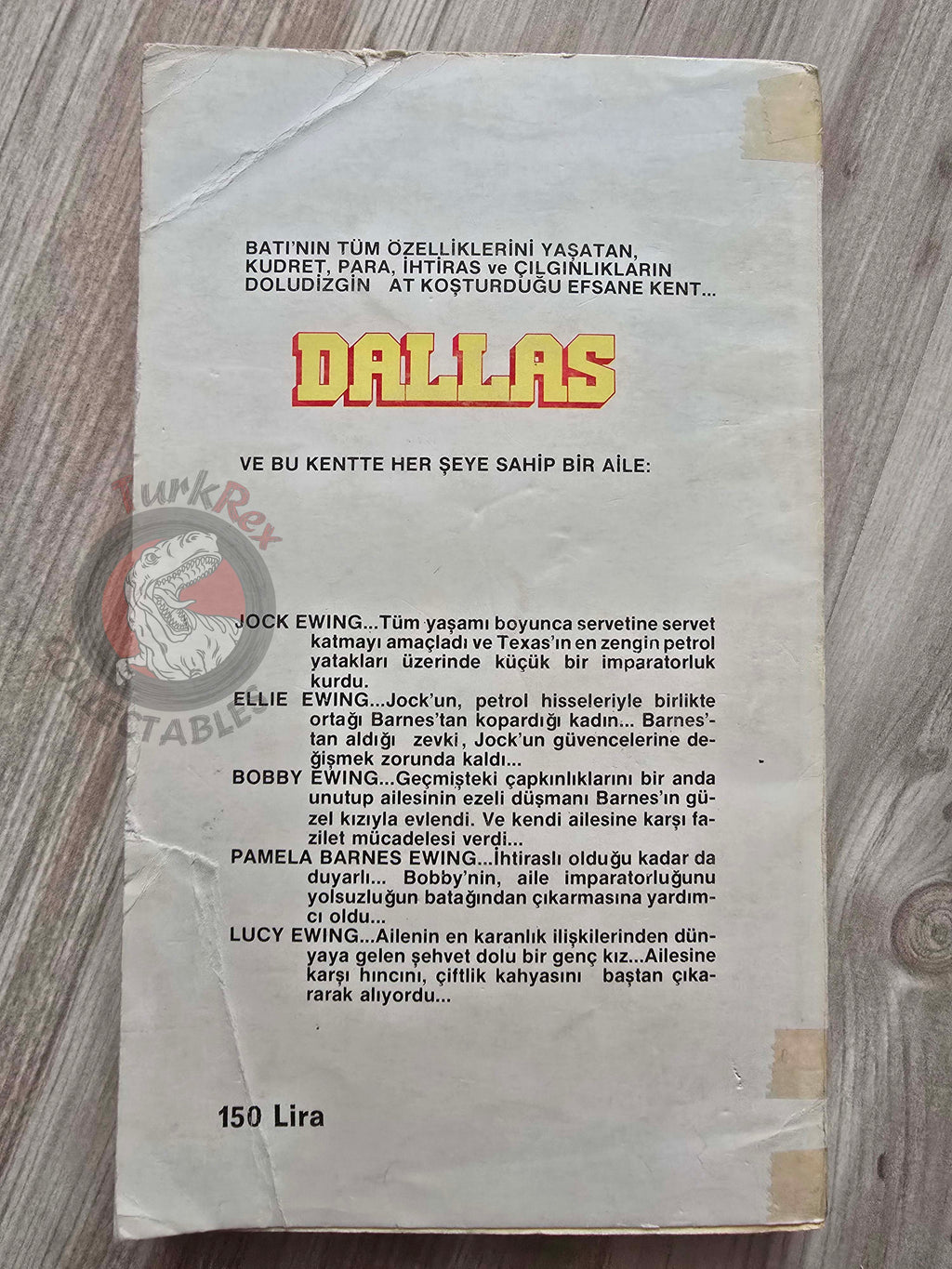Lee Raintree – Dallas 1 1980 Turkish Book Turkey Tv Series