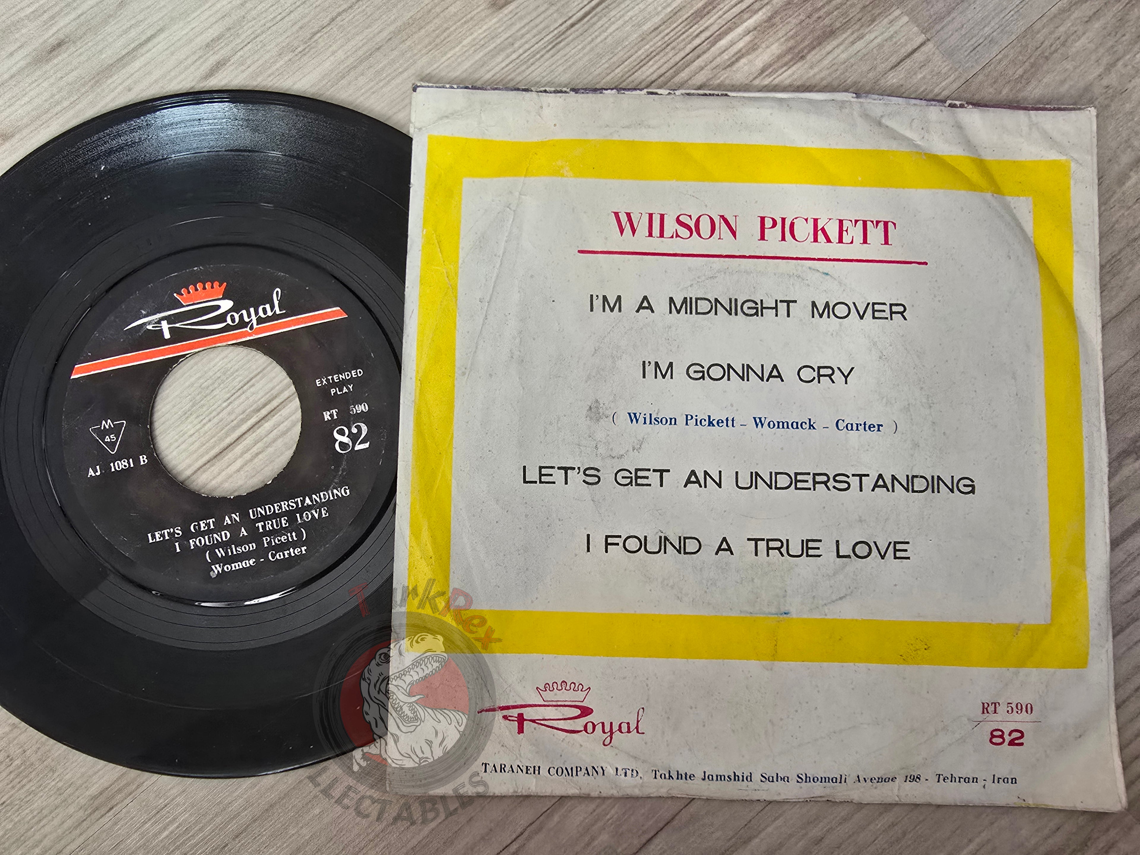 Wilson Pickett – The Midnight Mover 7" Iran Pressing Vinyl Iranian Edition