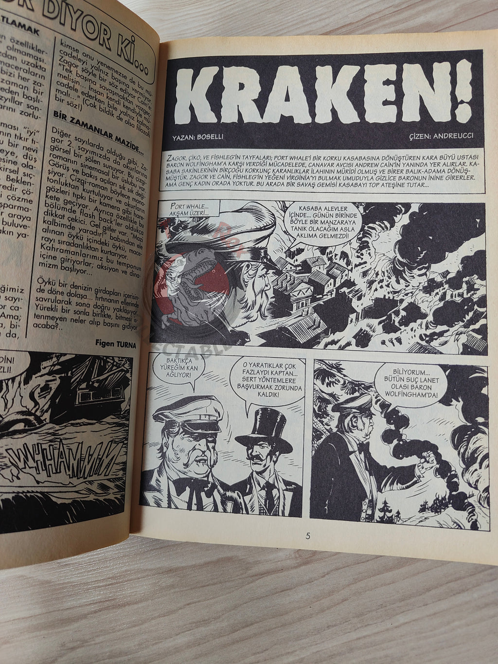 Zagor #2 1999 Kraken Turkish Comic Turkey