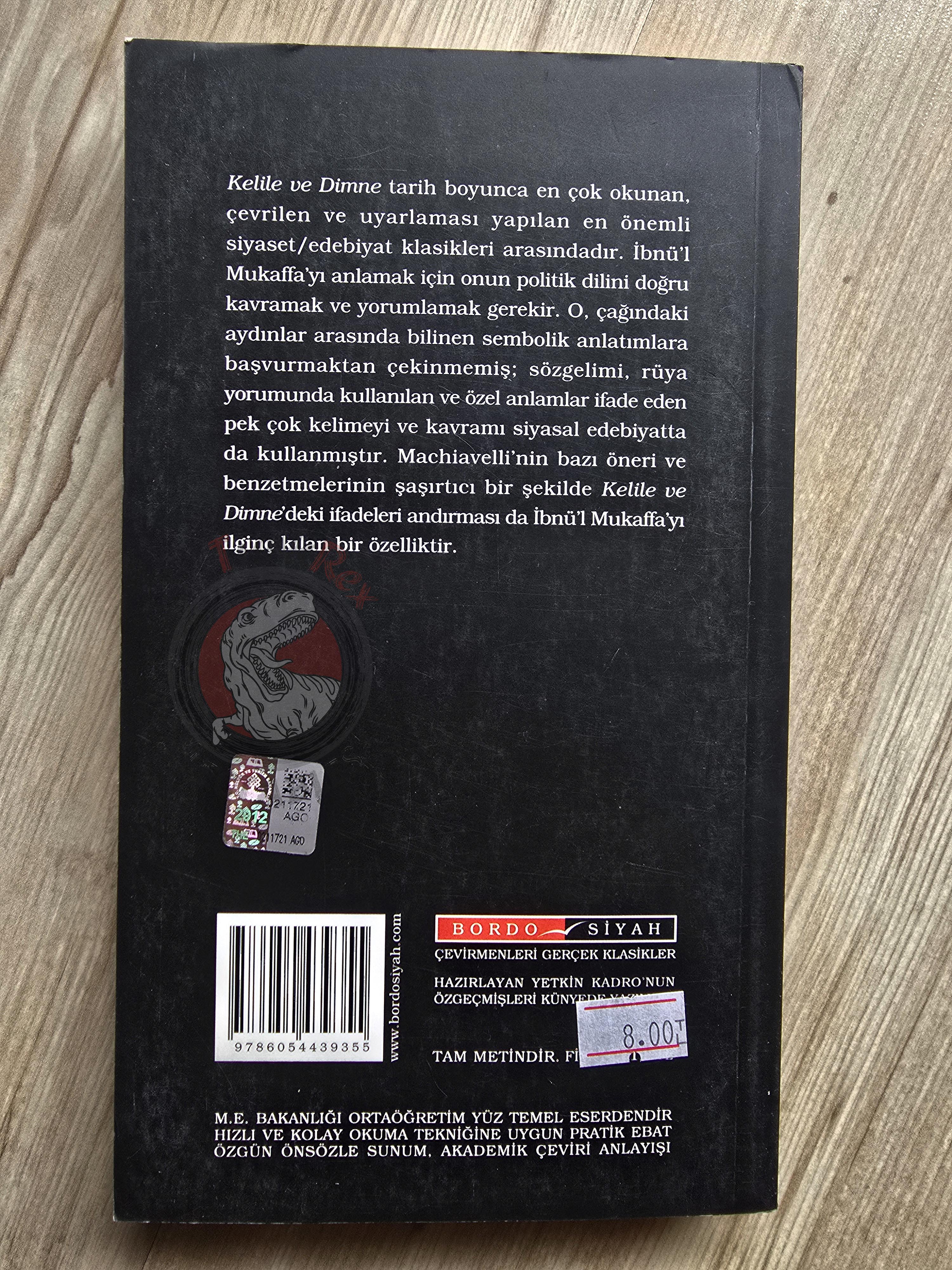 Beydeba – Kalila and Dimna 2012 Turkish Book Turkey Fables