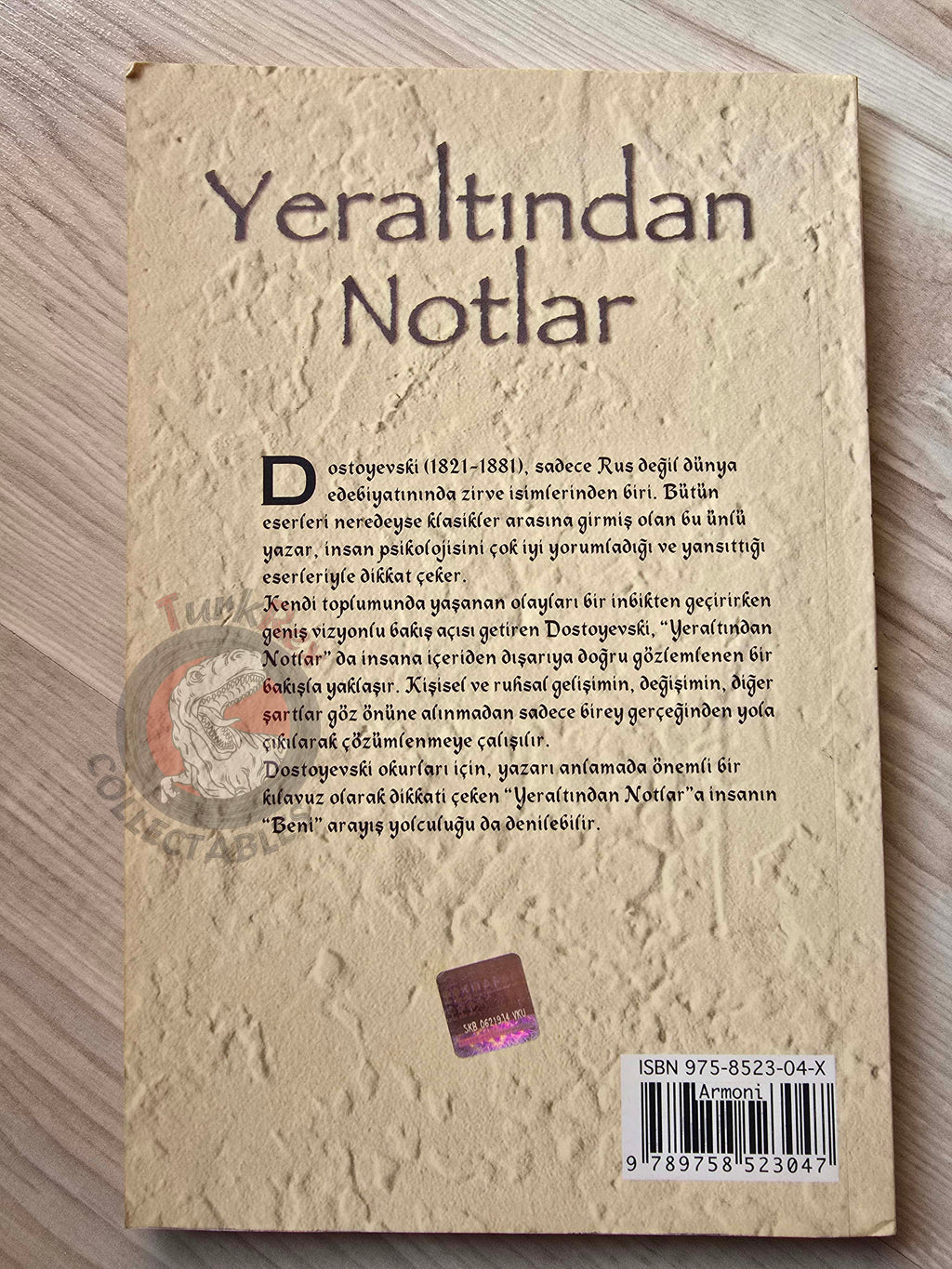 Fyodor Dostoyevsky – Notes from Underground 2003 Turkish Book Turkey