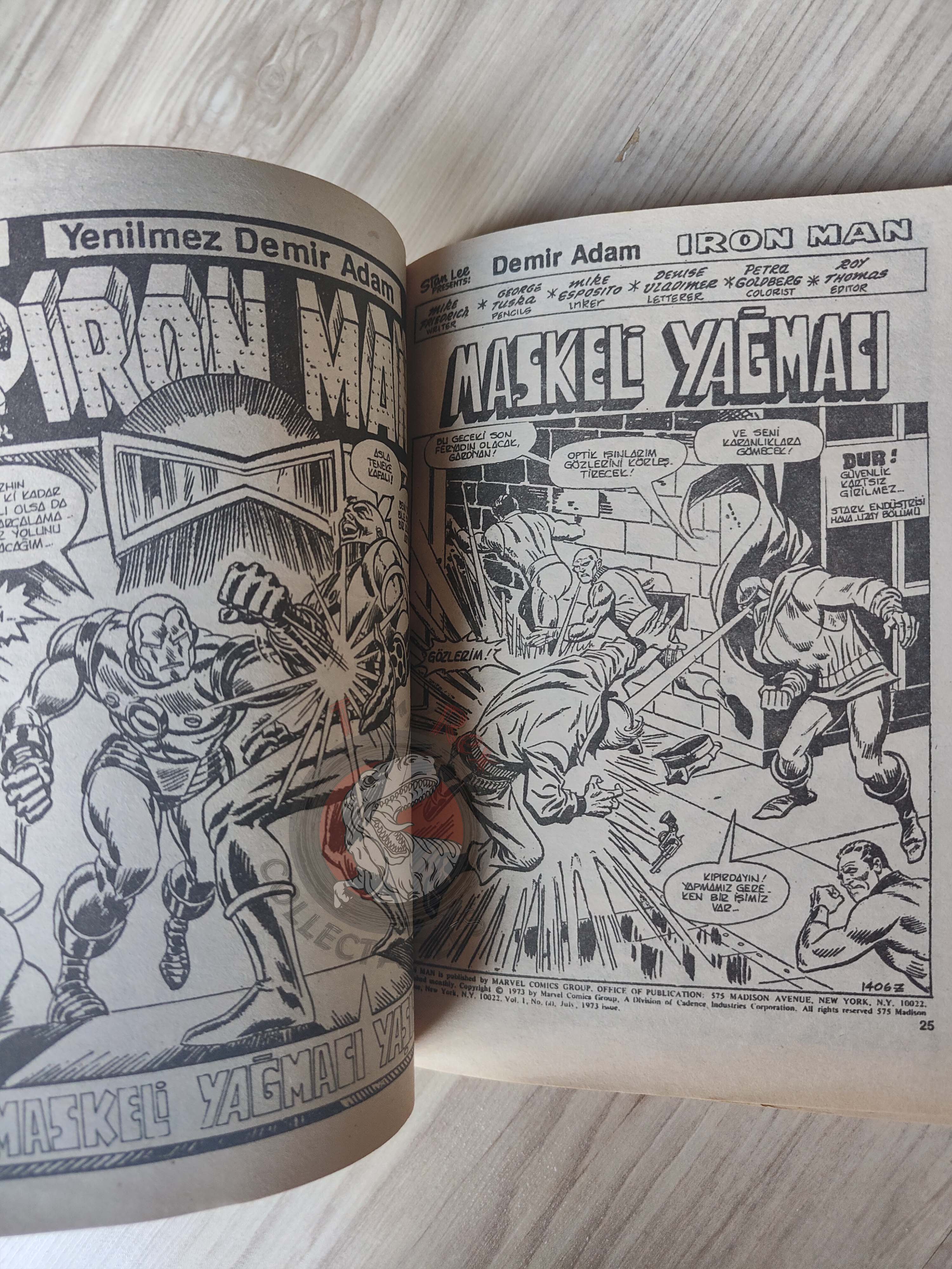 Iron Man #2 1988 Turkish Comic Turkey cover #142 inside #59 #60 #61