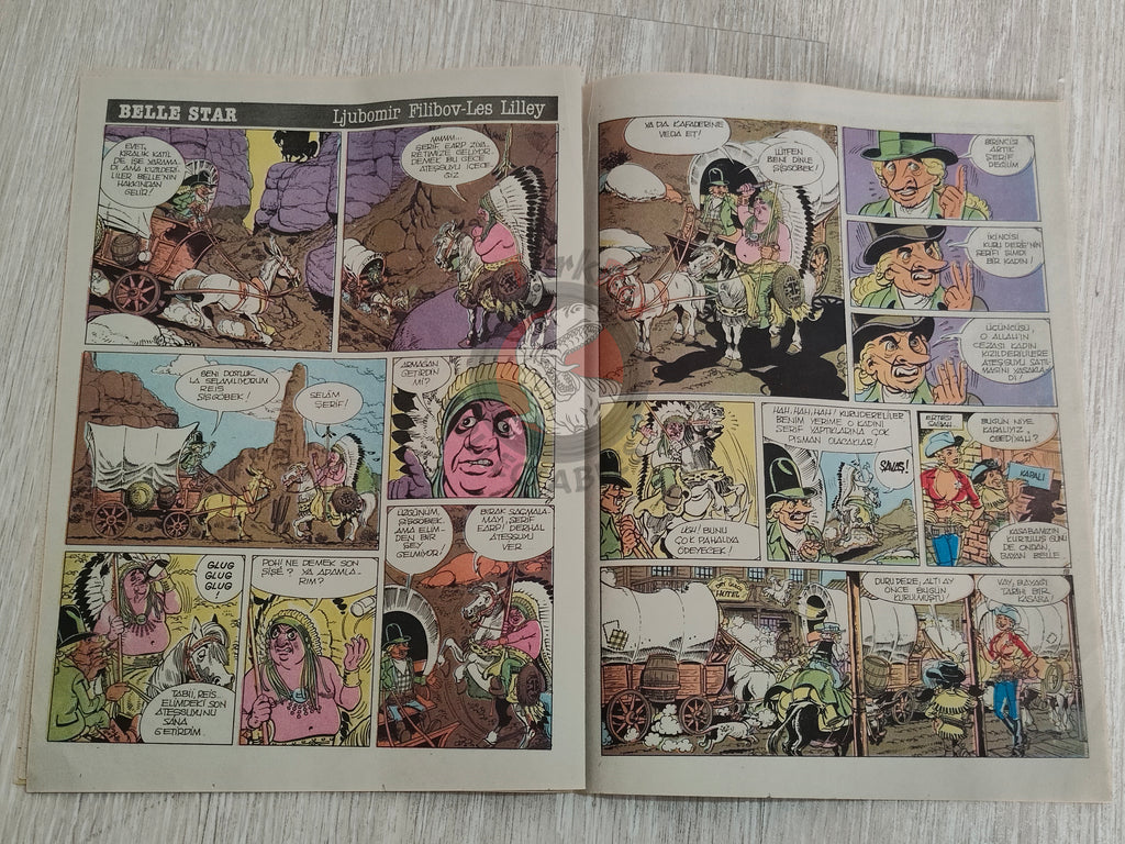 Milliyet Çizgi Roman #5 1988 Turkish Comic Turkey Belle Star Mr. Abernathy Green Force Five