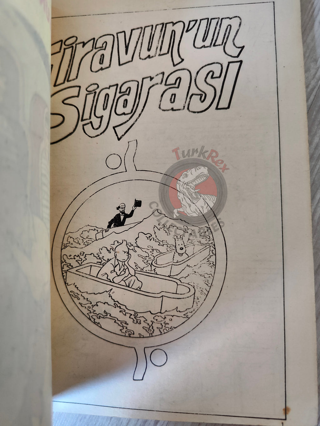 Tintin – Cigars of the Pharaoh mid 1980s Turkish Edition Comic Turkey 2