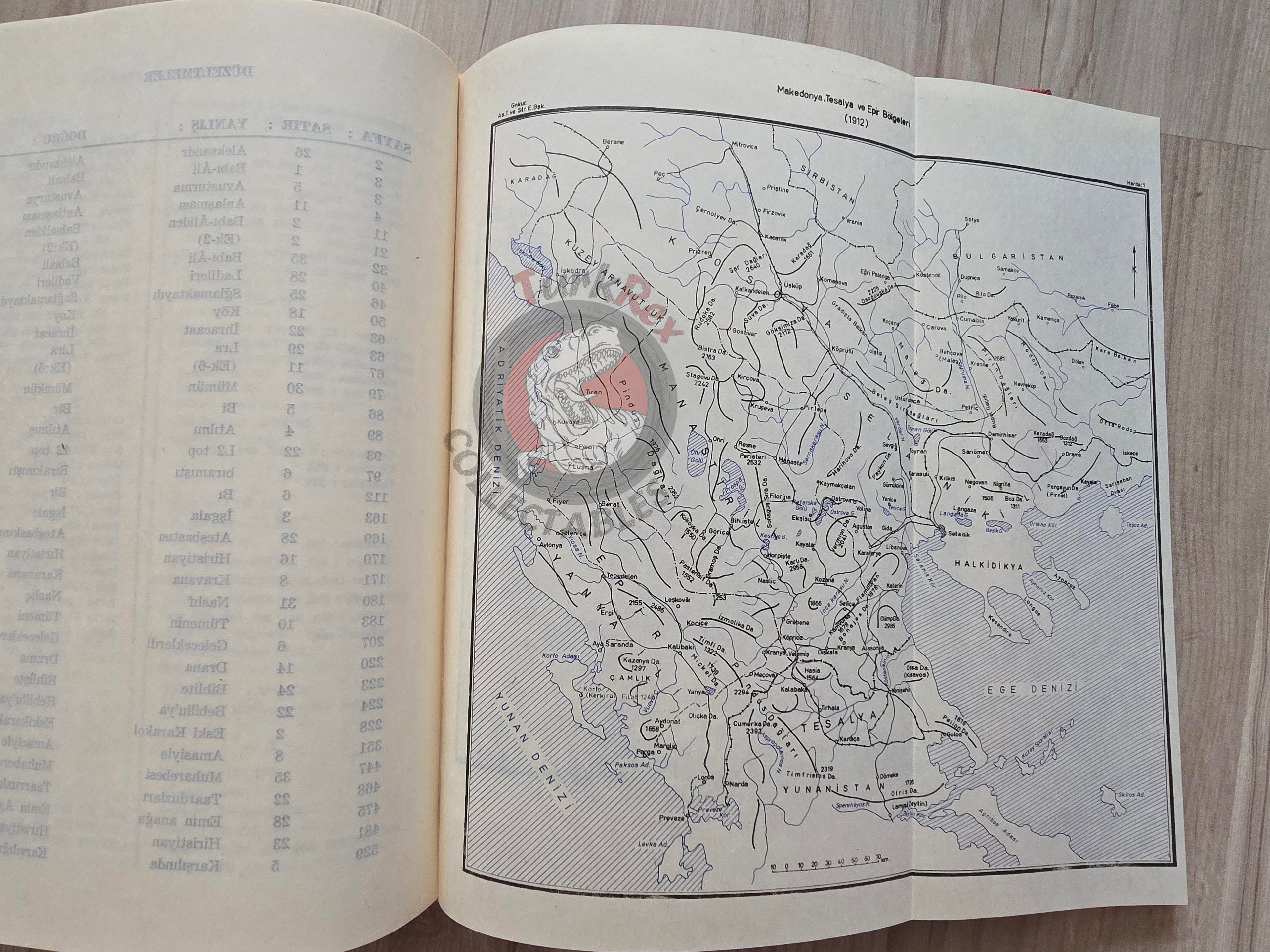 Balkan War Western Army Greek Front 1981 Turkish Book Military Ottoman Empire Maps