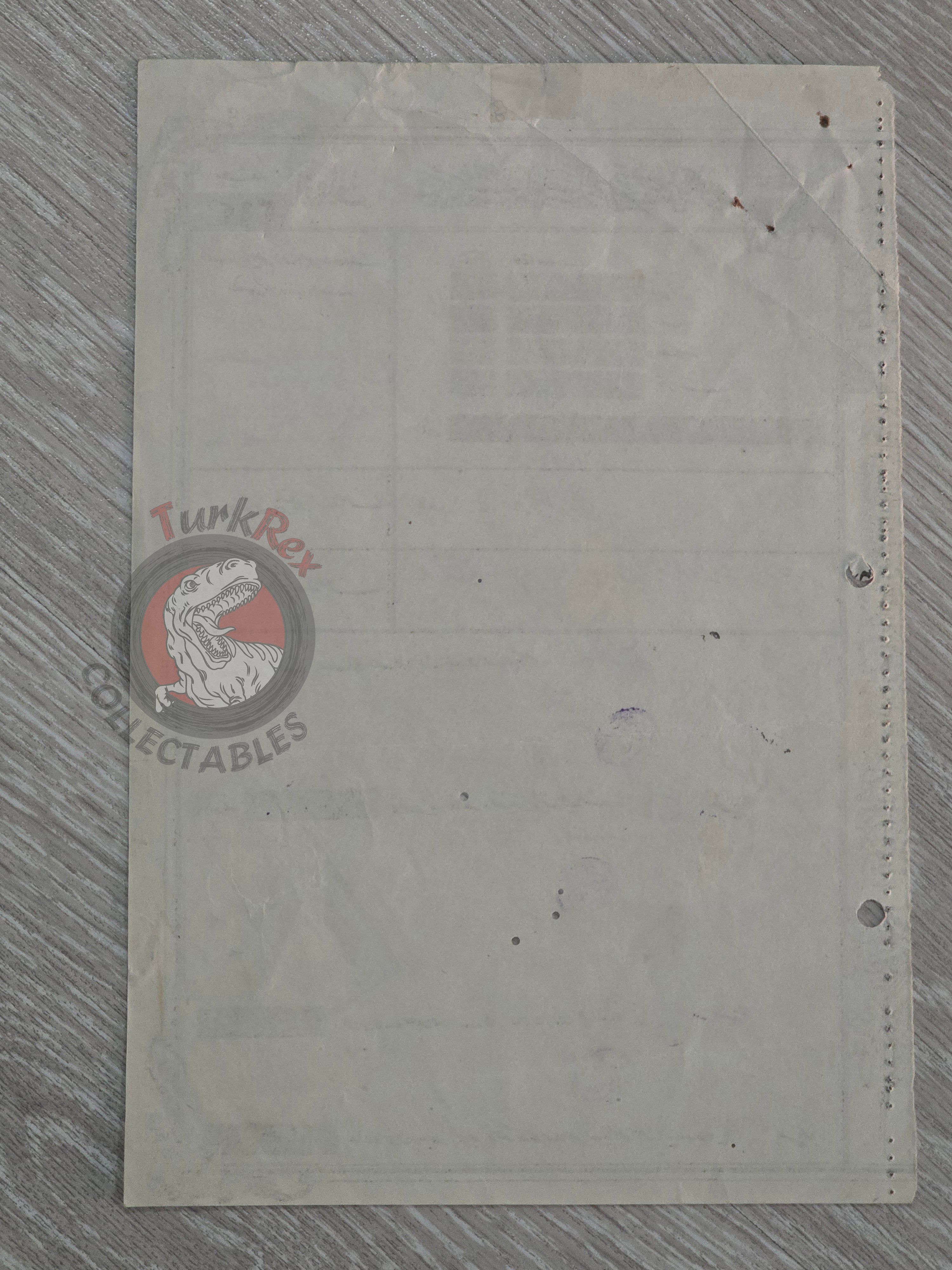 Ottoman Waqf Receipt 1925 Evkaf Treasury