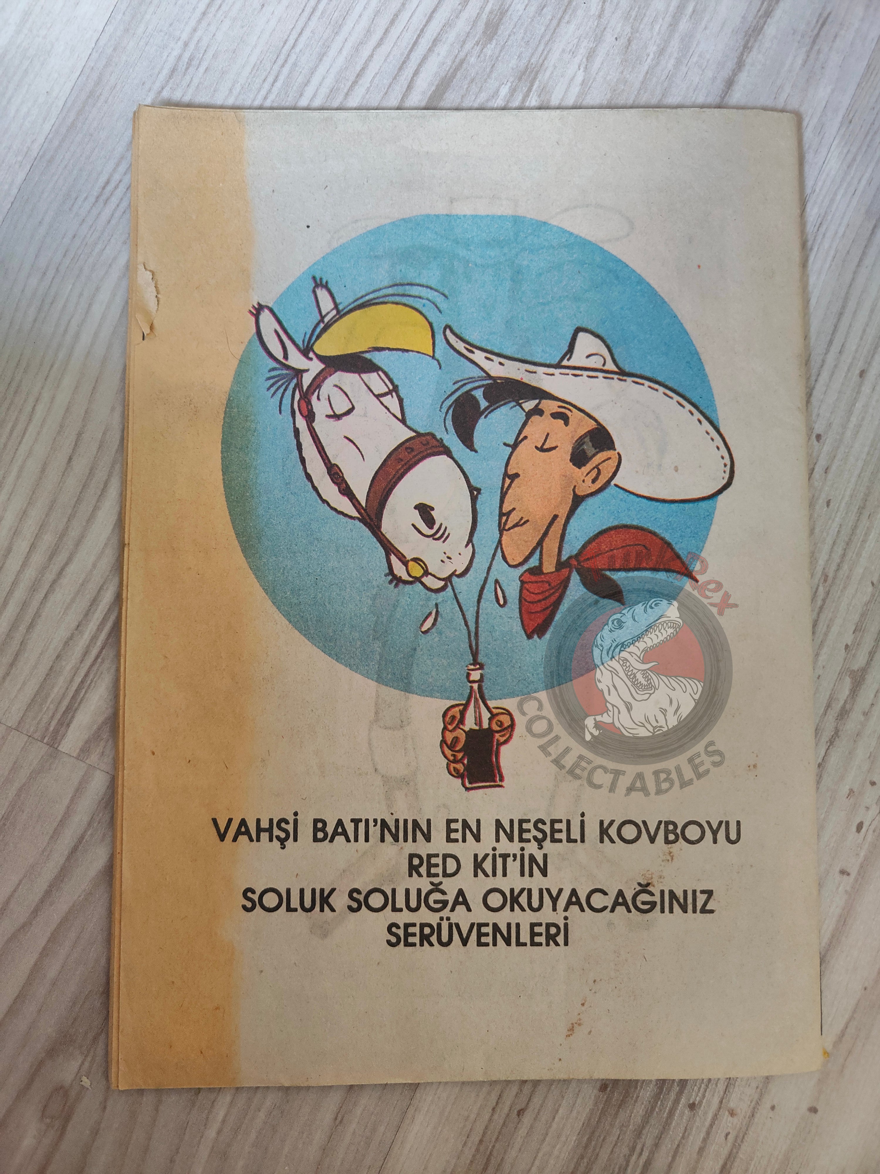 Lucky Luke - Le Pied-tendre  1990s Turkish Comic Turkey