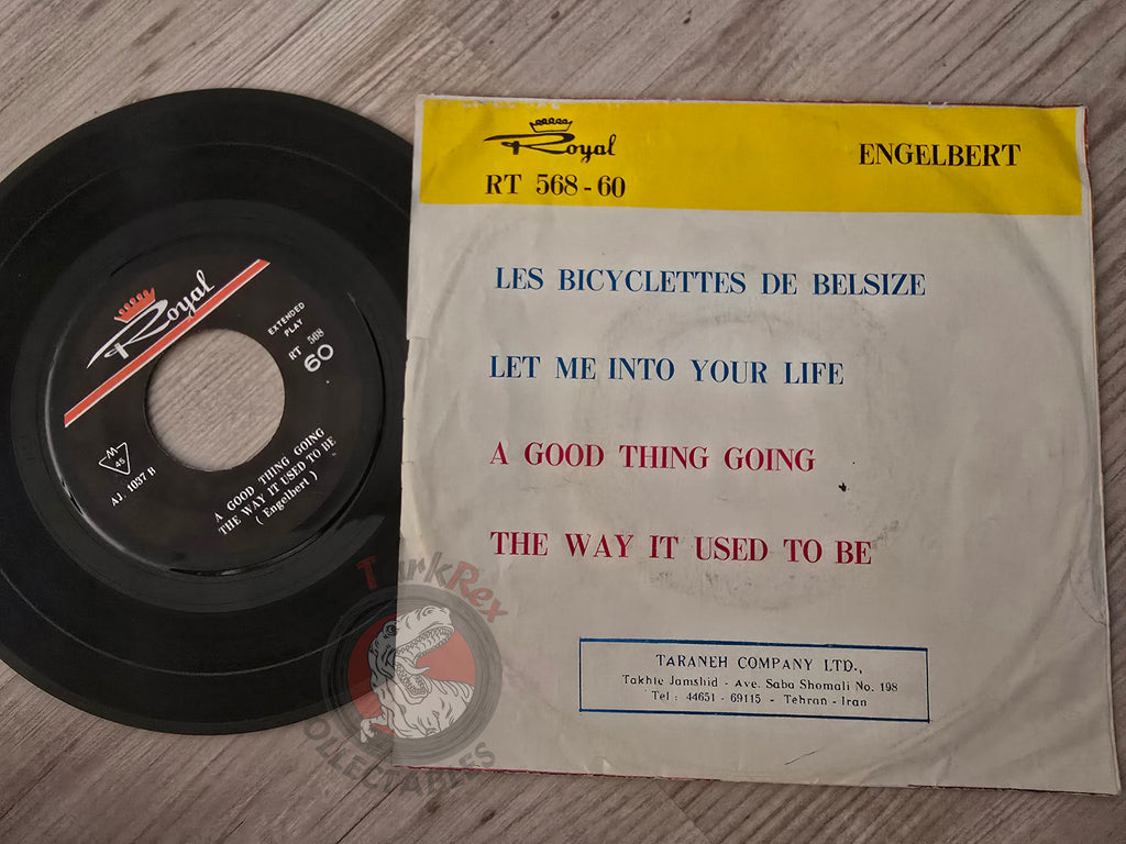 Engelbert Humperdinck – Les Bicyclettes De Belsize 7" Iran Pressing Vinyl Iranian Edition