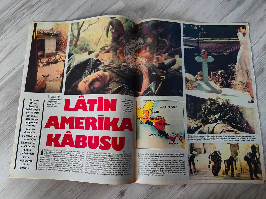 Hayat 1981 A World at War Turkish Mag Turkey Middle East Iran Iraq Israel Lebanon PLO Chad Vietnam Cambodia