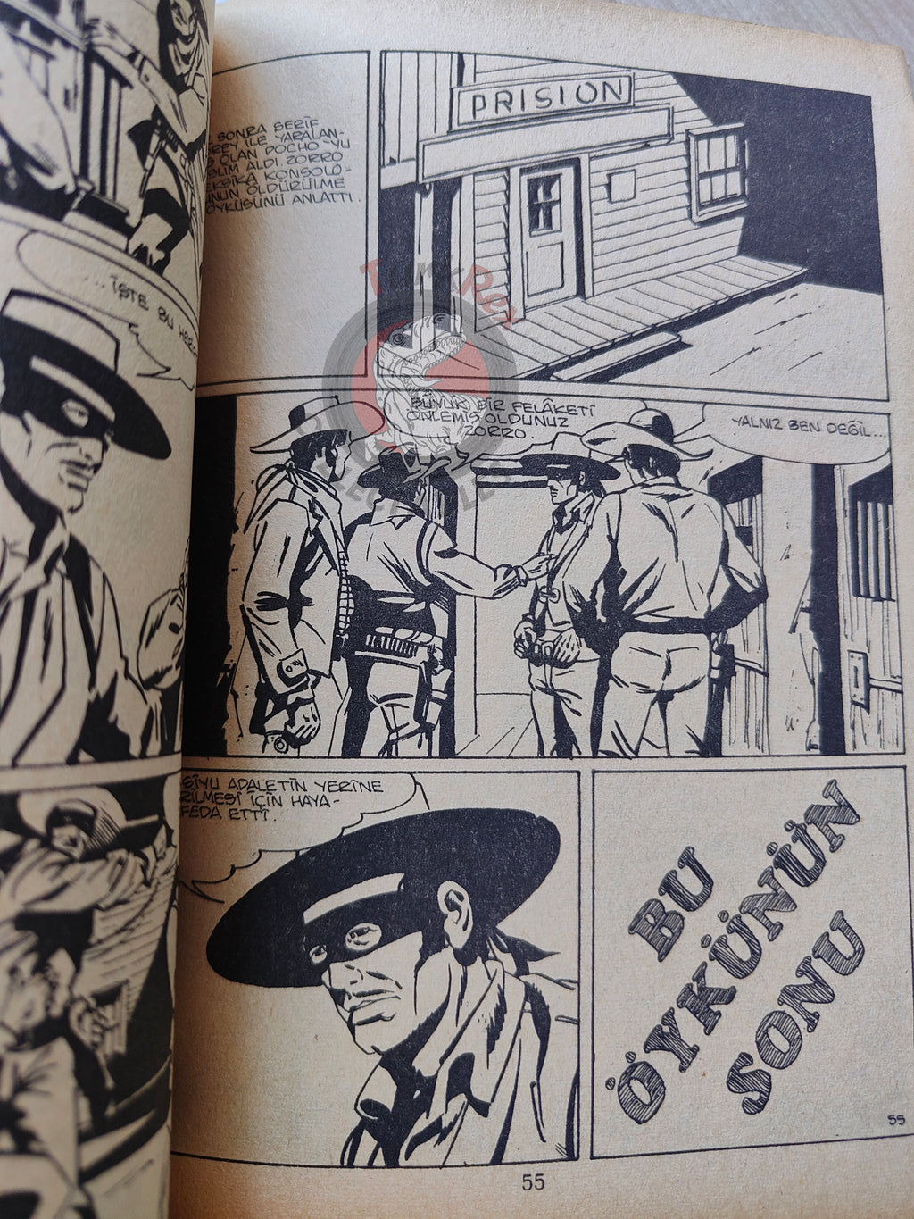 Zorro #6 1980s Turkish Comic Turkey Il Segno di Zorro Hondo