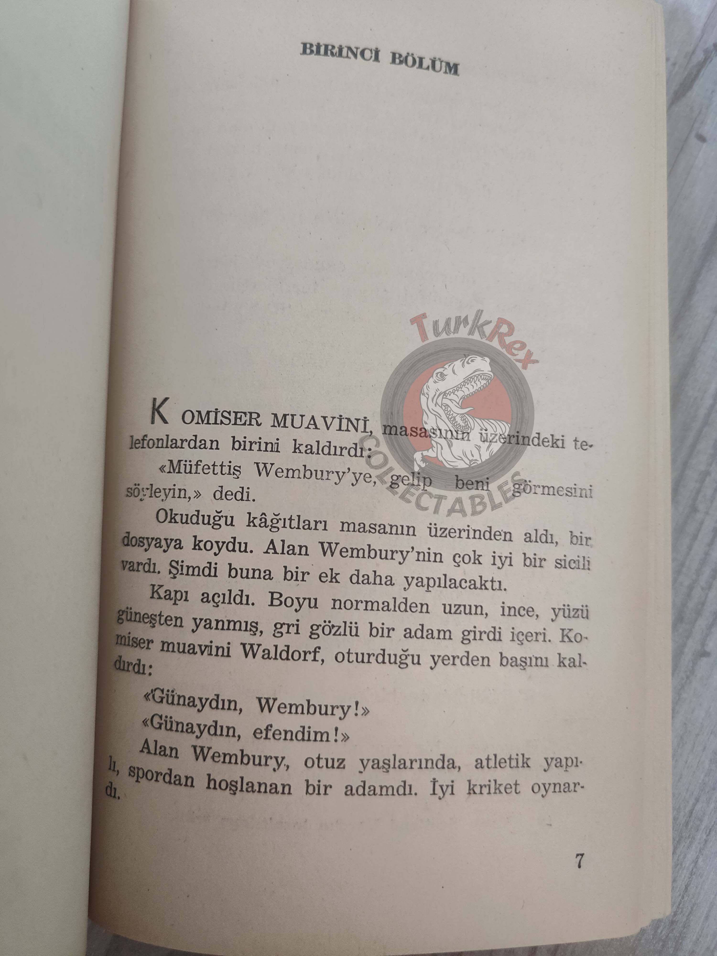 Edgar Wallace – The Gaunt Stranger Ringer 1972 1st Turkish Book Turkey