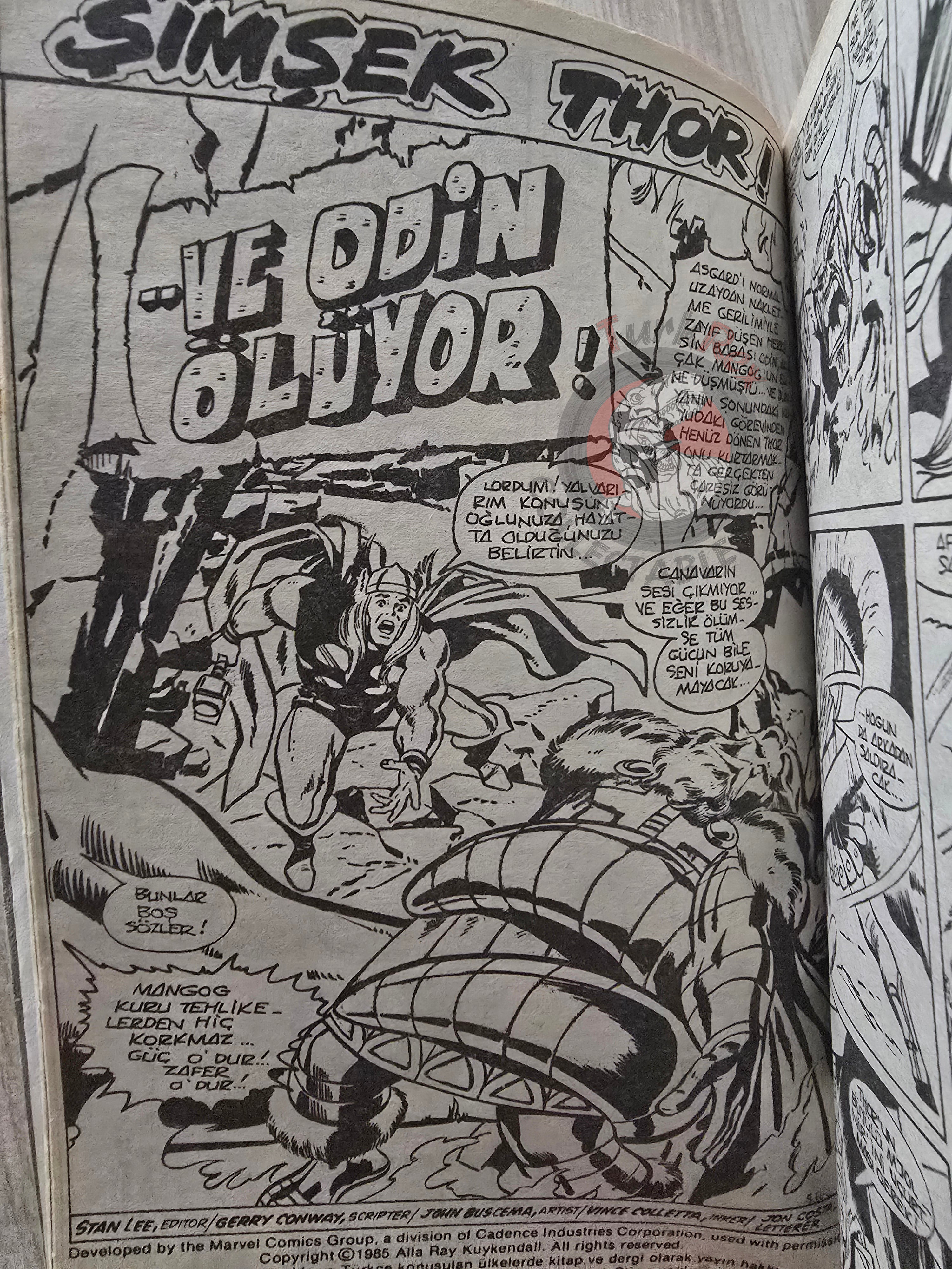 Thor Vol #3 1987 Turkish Comic Turkey The Mighty Thor #197–204 cover #195