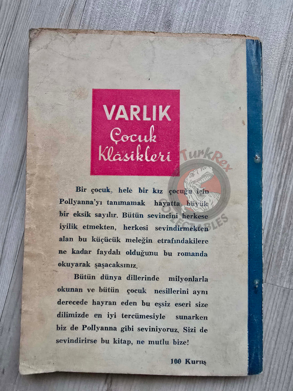 Eleanor H. Porter – Pollyanna 1955 Turkish Book Turkey