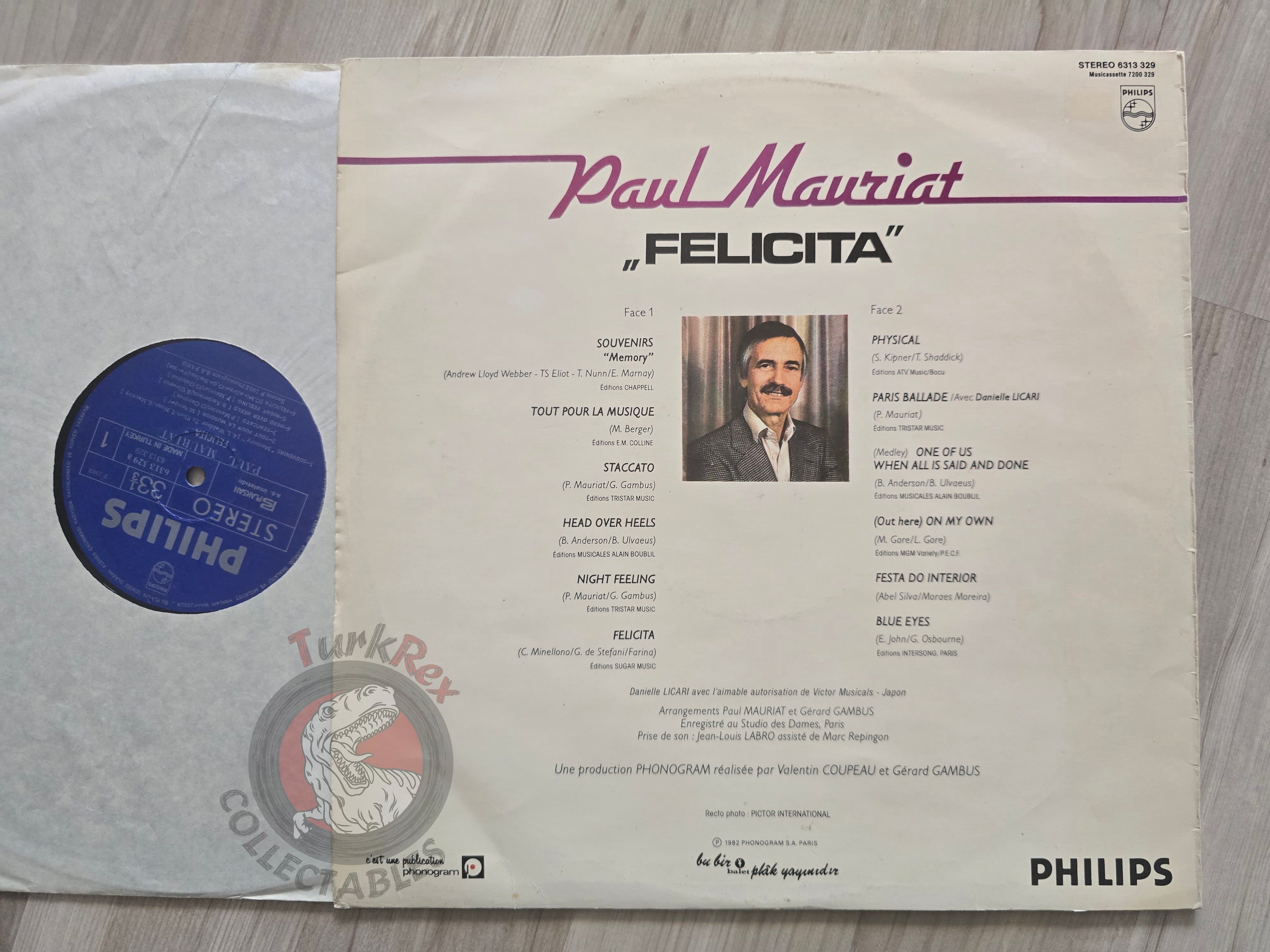 Paul Mauriat – Felicita Tout Pour La Musique Turkish Pressing Vinyl Turkey Edition