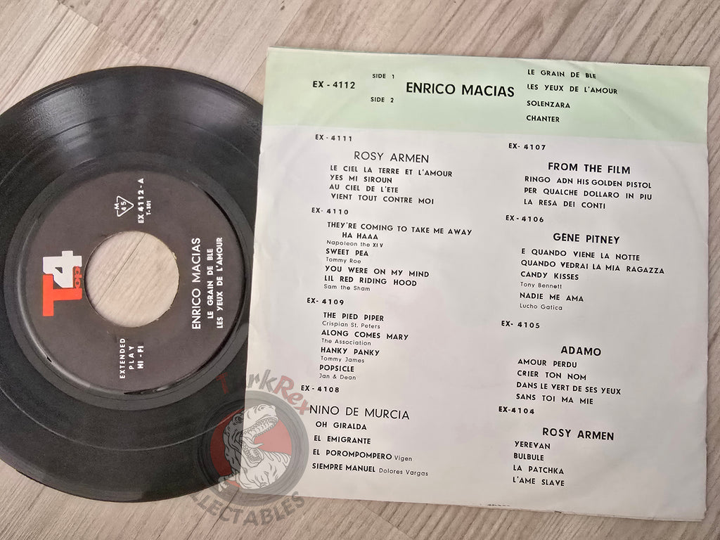 Enrico Macias – Le Grain De Ble 7" Iran Pressing Vinyl Iranian Edition 1