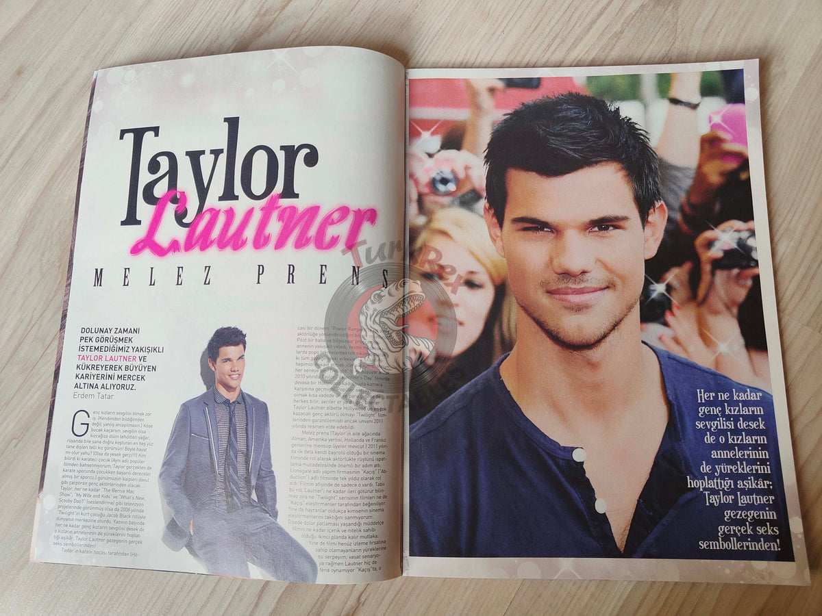 Pop Up 2012 Taylor Lautner Turkish Mag Turkey The Black Pony Cher Lloyd Austin Butler Hunger Games