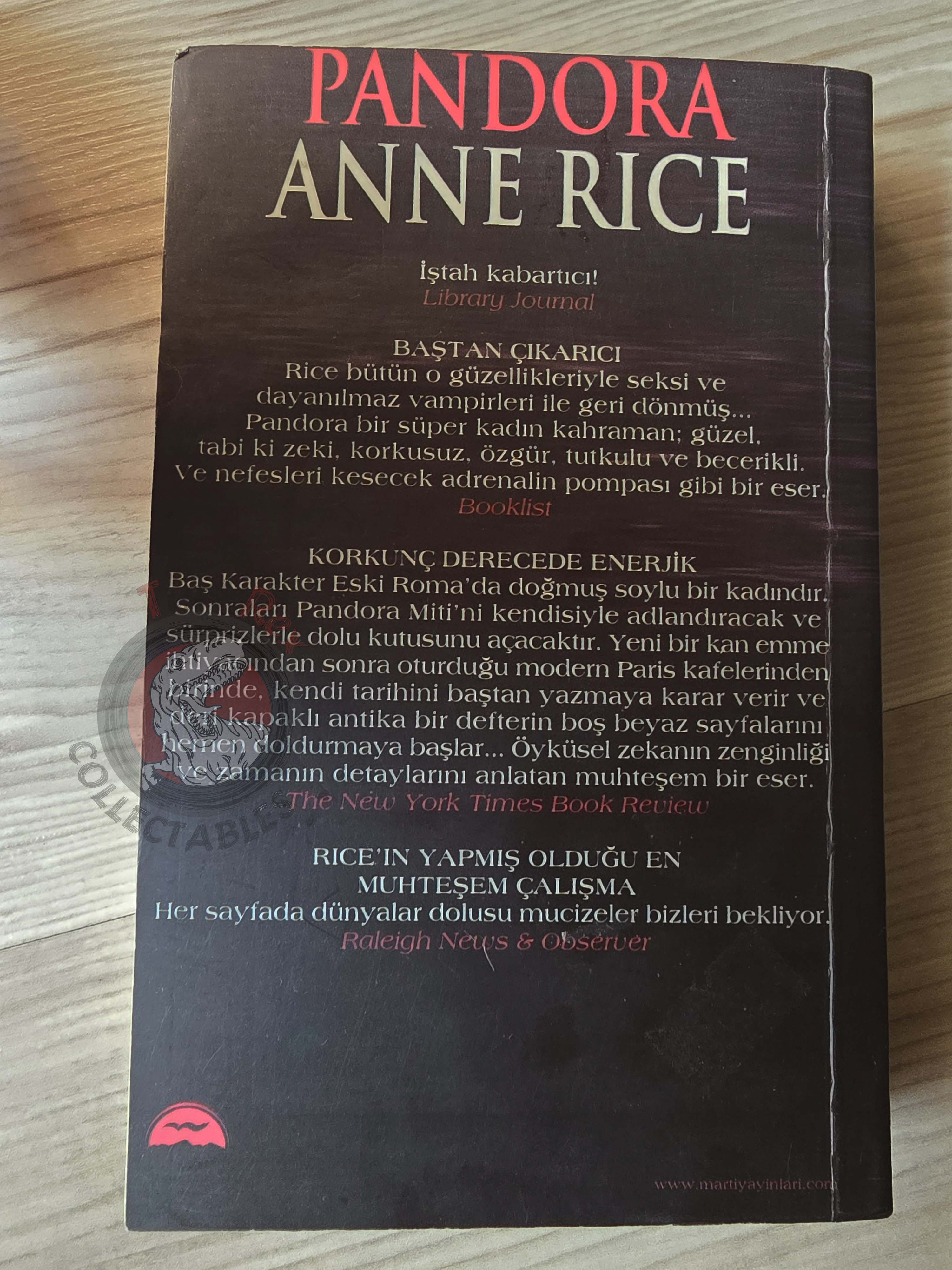Anne Rice – Pandora Turkish Book Turkey