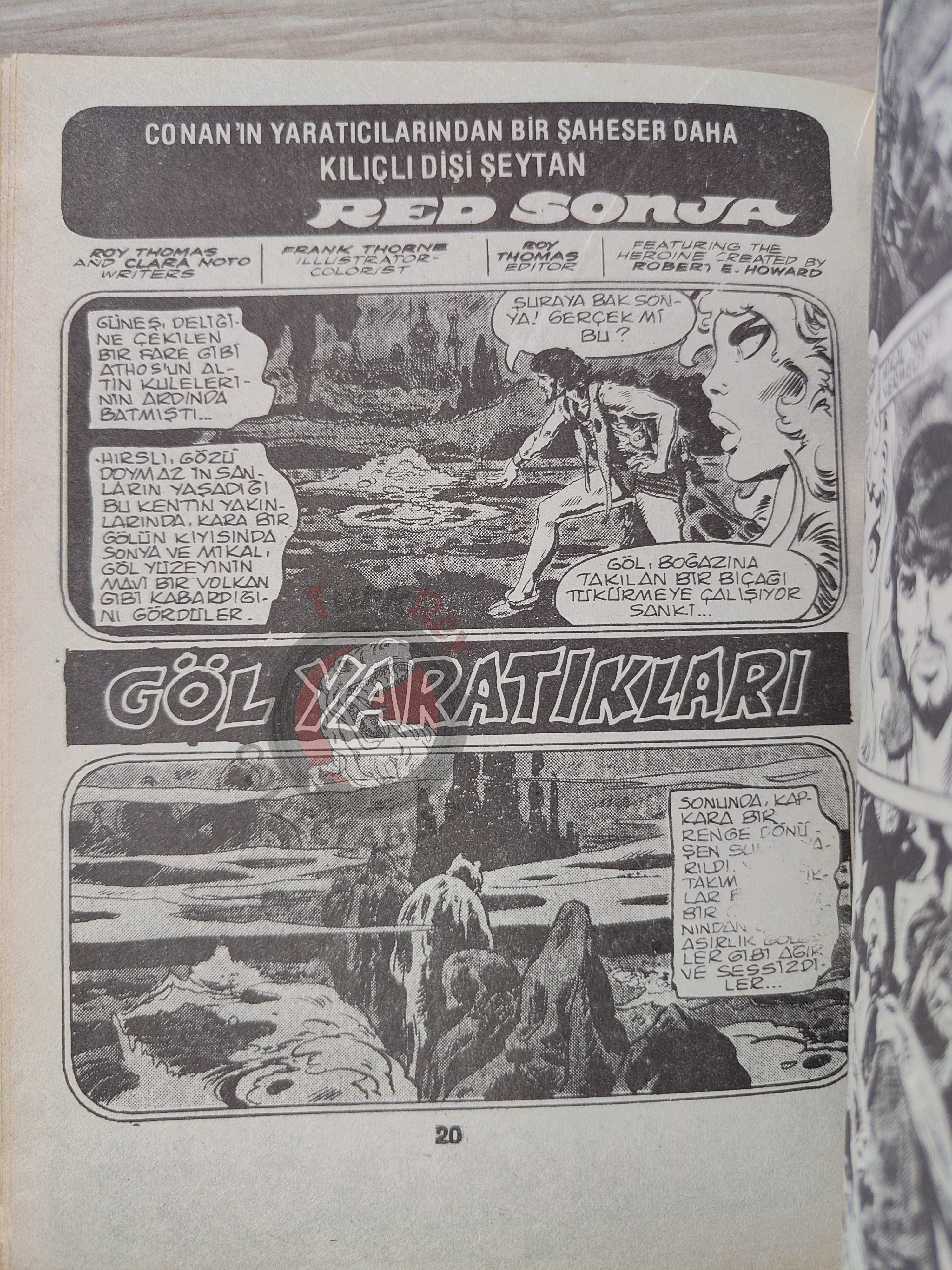 Conan ve Barbarlar #5 1994 Red Sonja & King Kull Turkish Comic Turkey