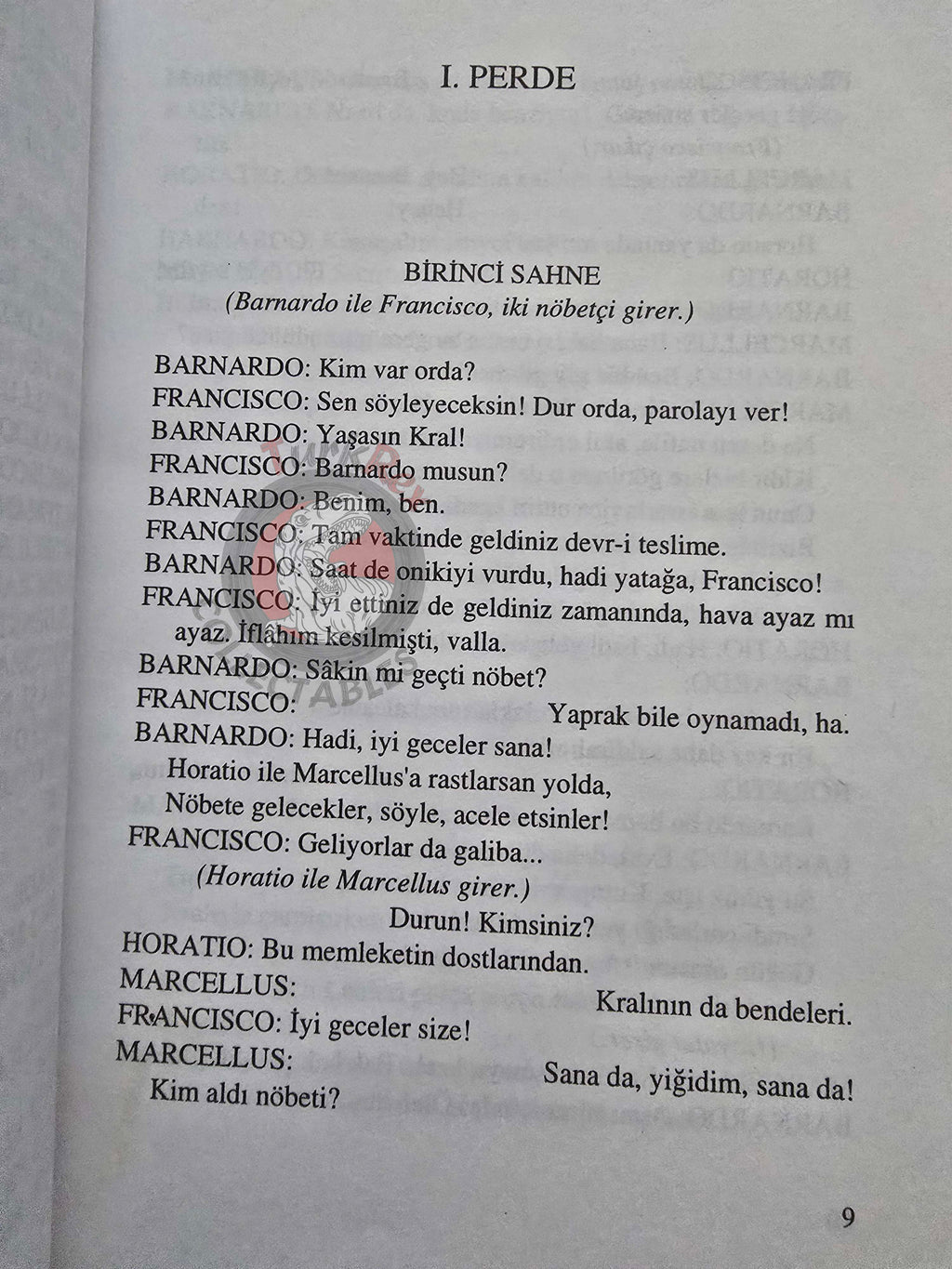 William Shakespeare – Hamlet 1996 Turkish Book Turkey