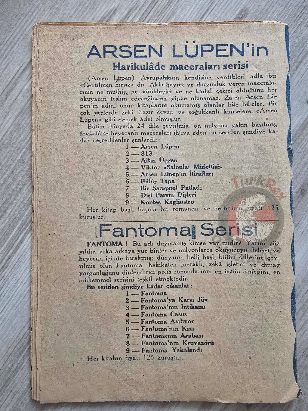 Nat Pinkerton 1945 Turkish Book Turkey Detective