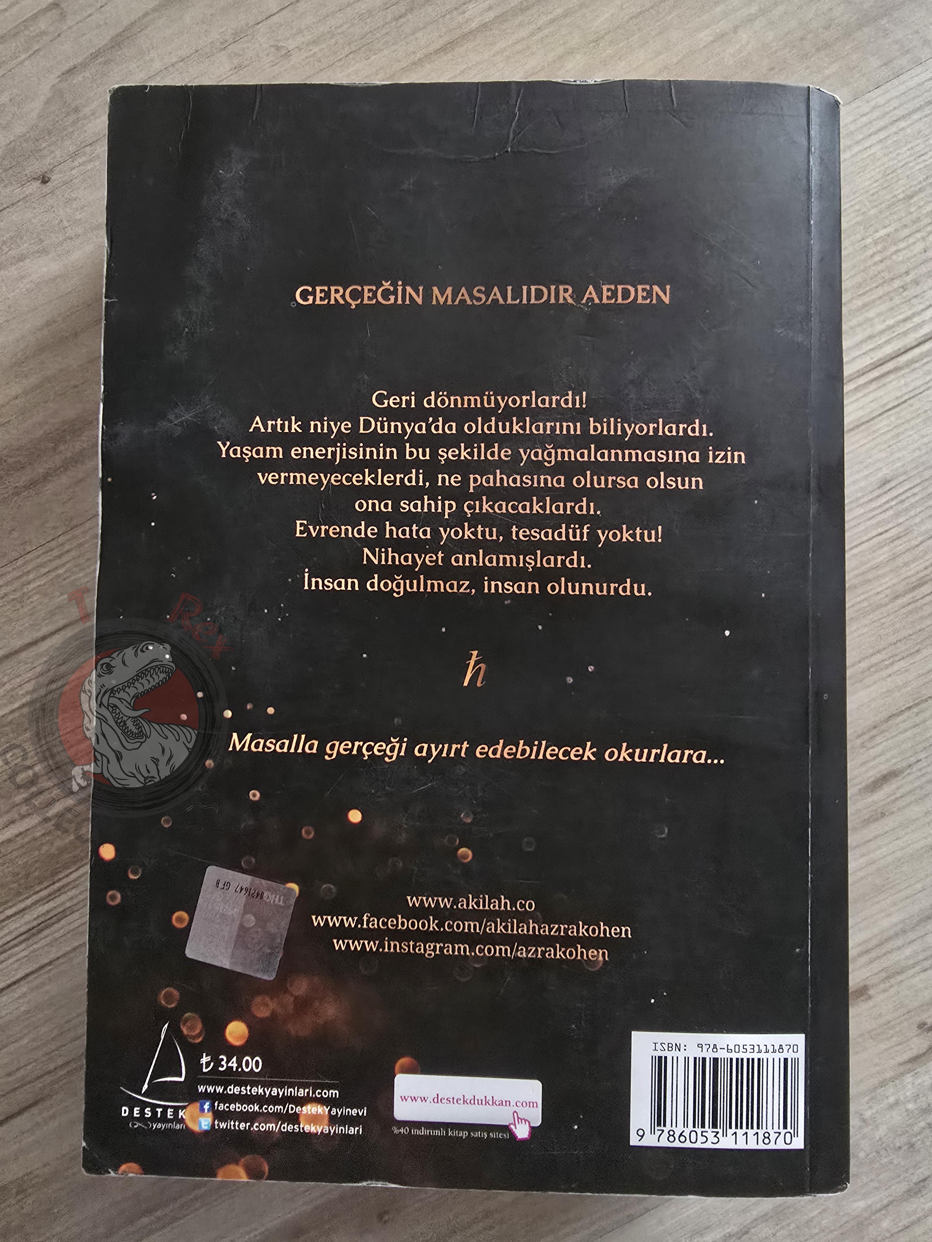 Akilah Azra Kohen – Aeden 2017 Turkish Book Turkey