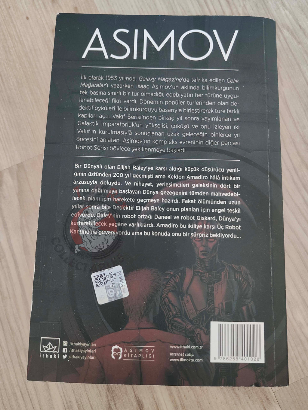Isaac Asimov – Robot Series - Robots and Empire Turkish Book Turkey