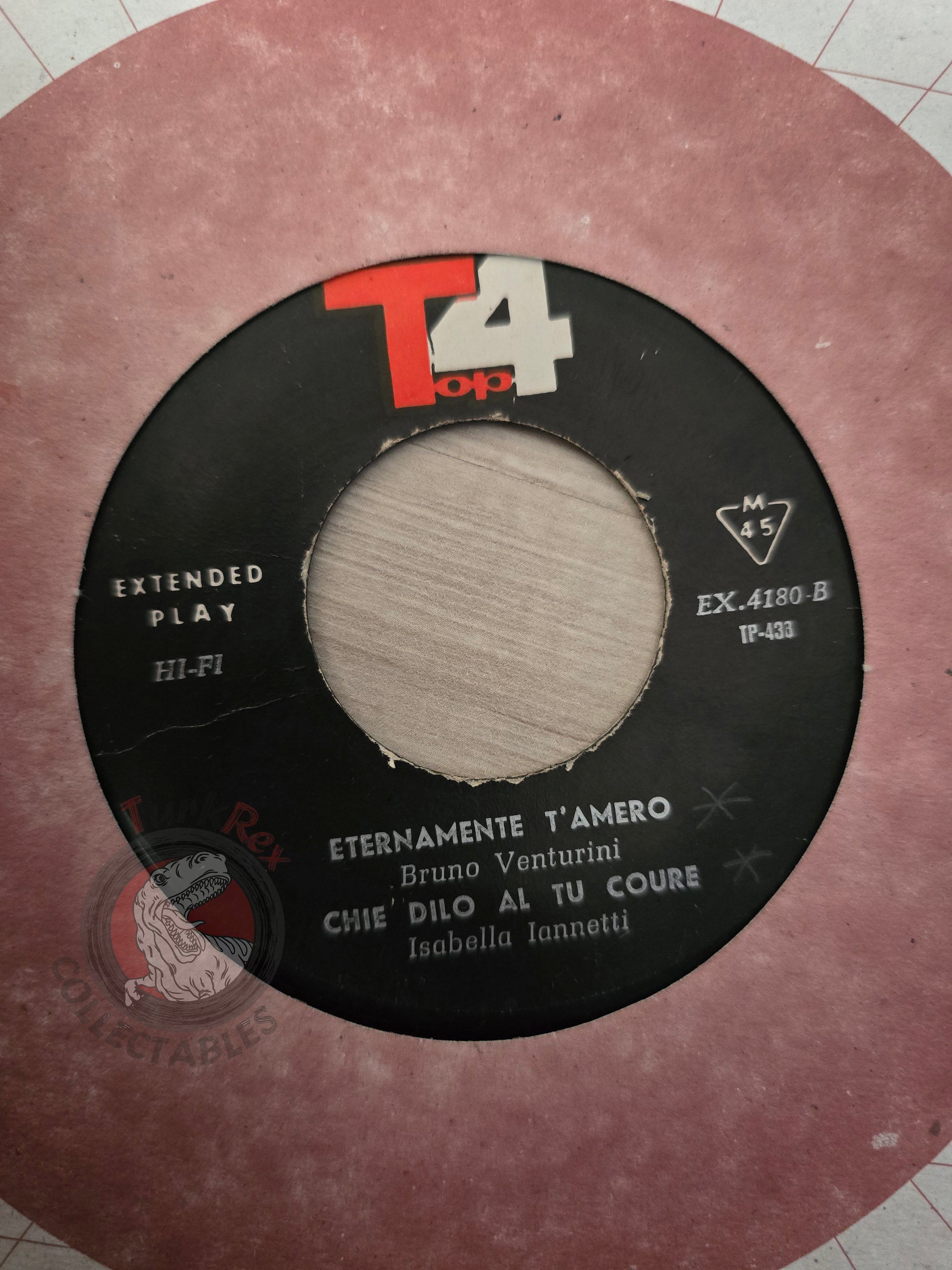 Isabella Iannetti / Janet Smith / Bruno Venturini 7" Iran Pressing Vinyl Iranian Edition
