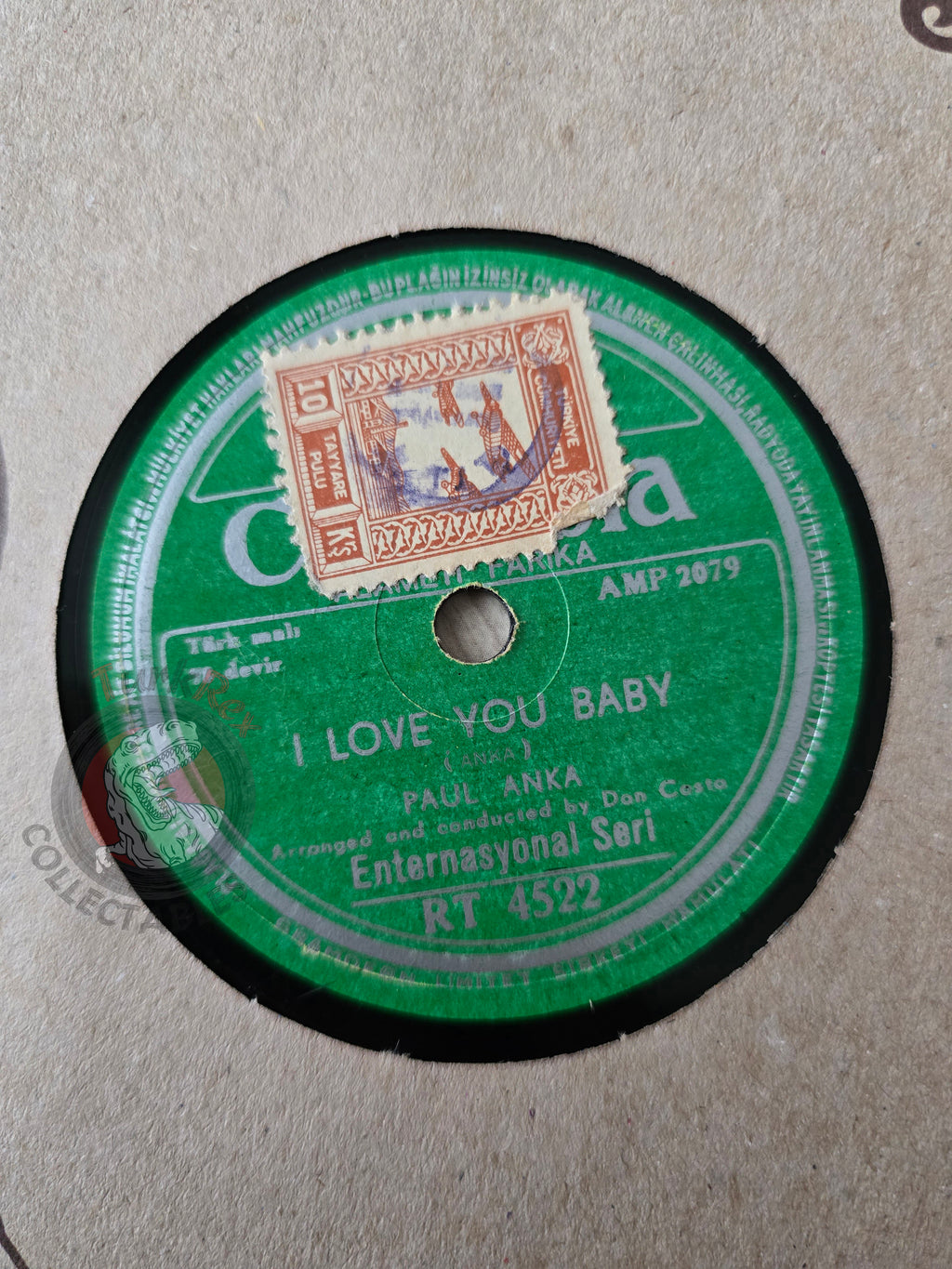 Paul Anka – I Love You Baby Turkish Pressing Shellac Turkey Edition