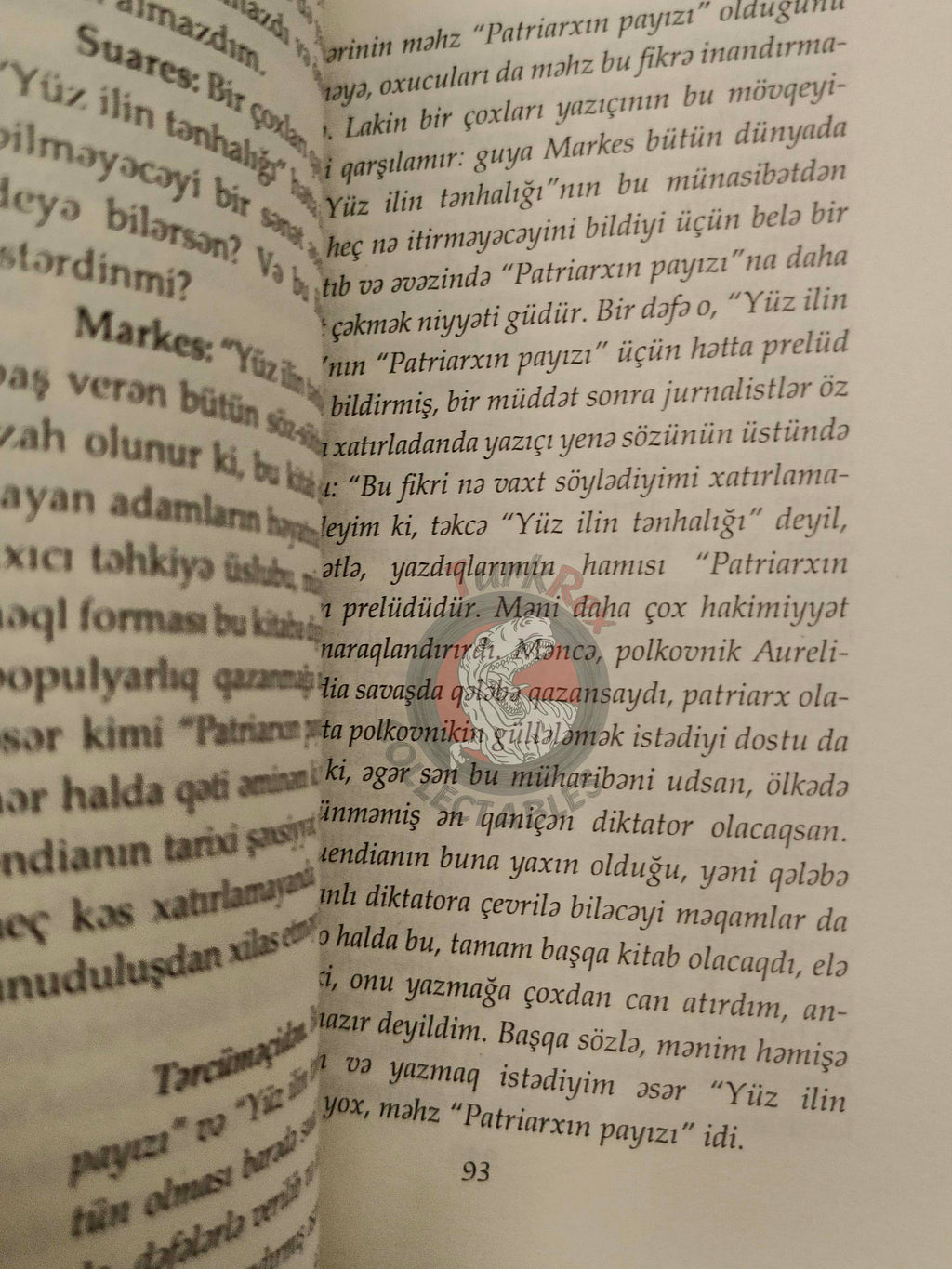 Gabriel García Márquez – La Mujer Que Llegaba A Las Seis 2013 Azerbaijani Book Azerbaijan