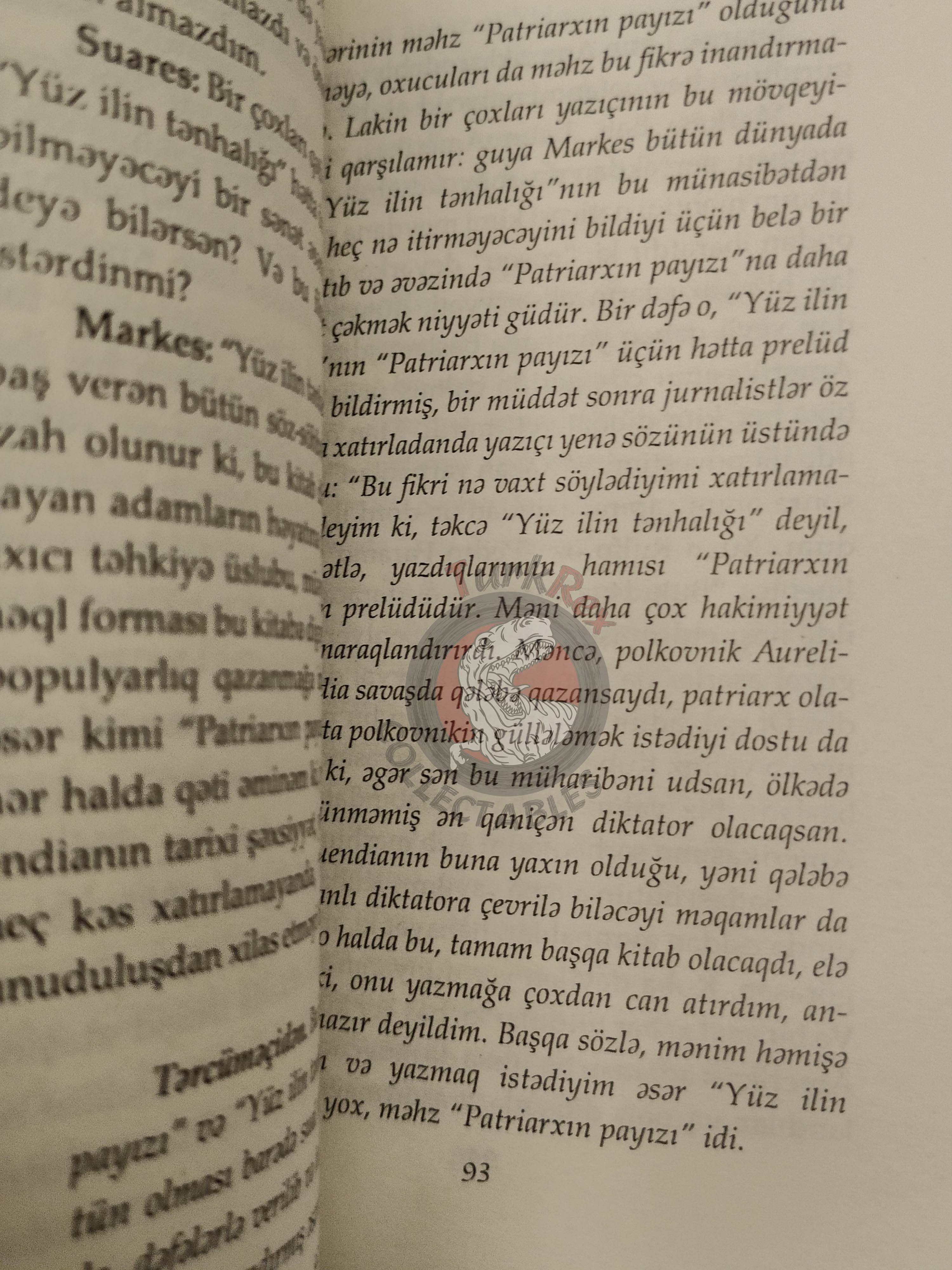 Gabriel García Márquez – La Mujer Que Llegaba A Las Seis 2013 Azerbaijani Book Azerbaijan
