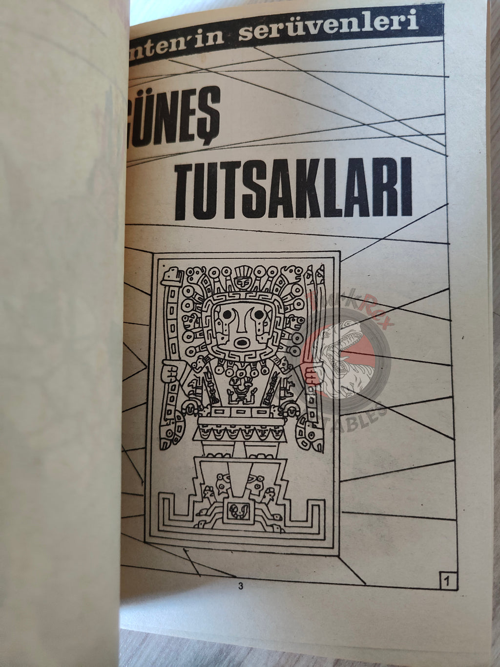 Tintin – Prisoners of the Sun mid 1980s Turkish Edition Comic Turkey 1