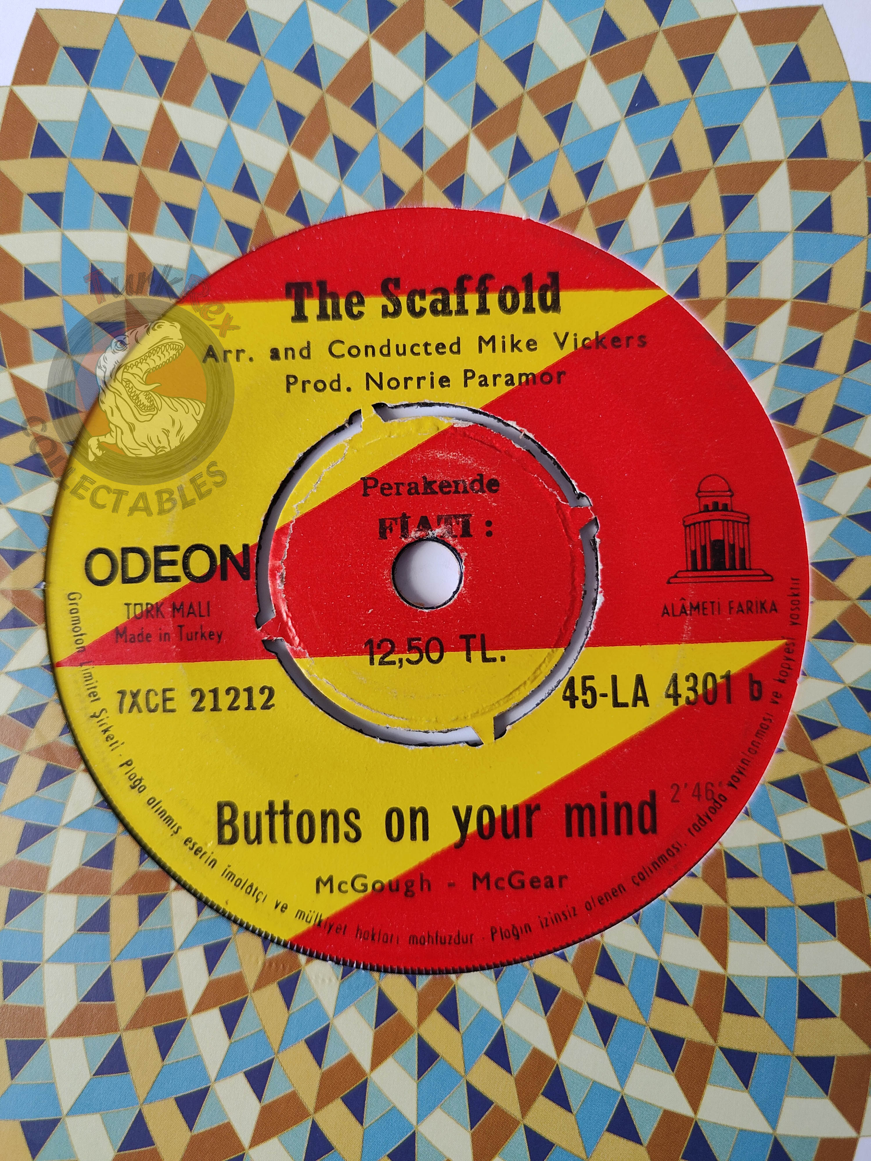 The Scaffold – Lily The Pink 7" Turkish Pressing Vinyl Turkey Edition