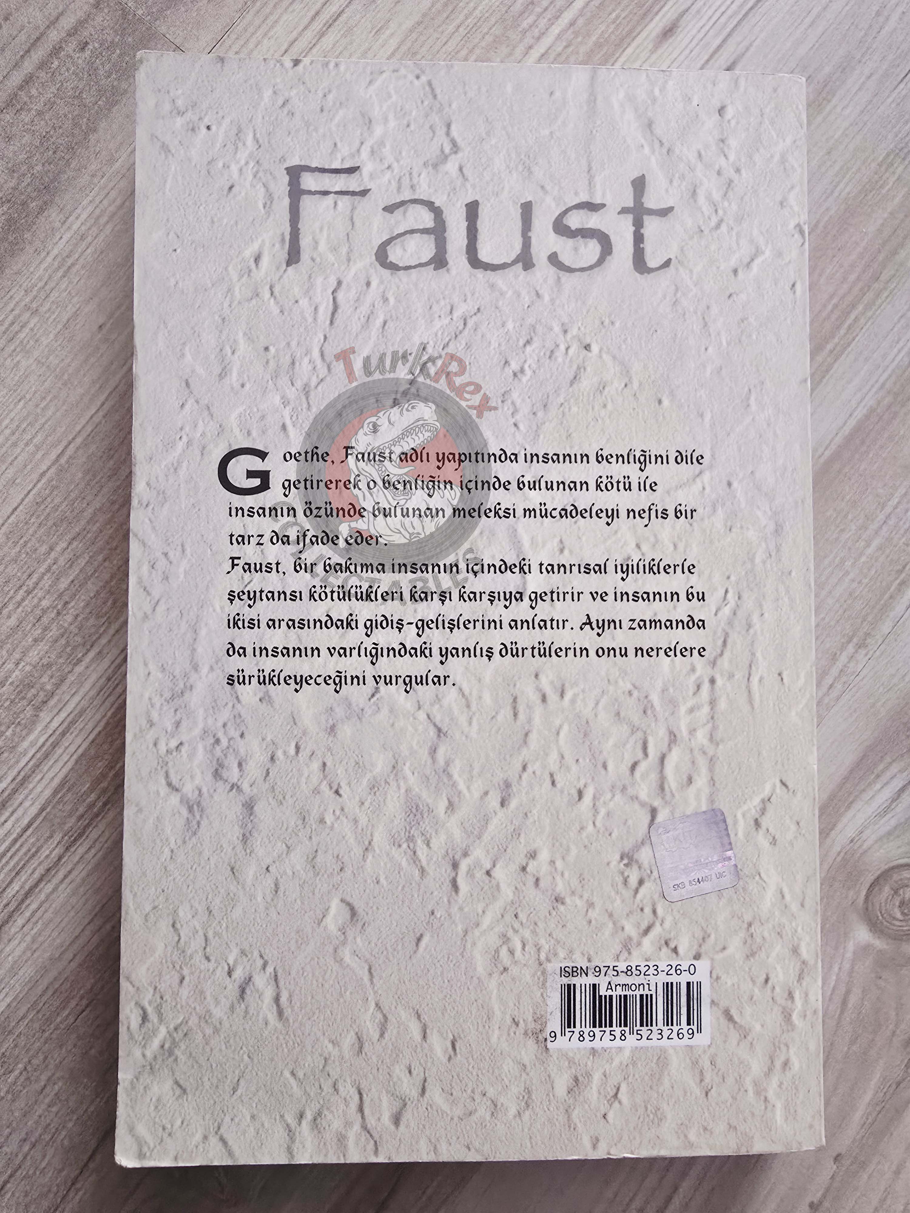 Johann Wolfgang von Goethe – Faust 2005 Turkish Book Turkey
