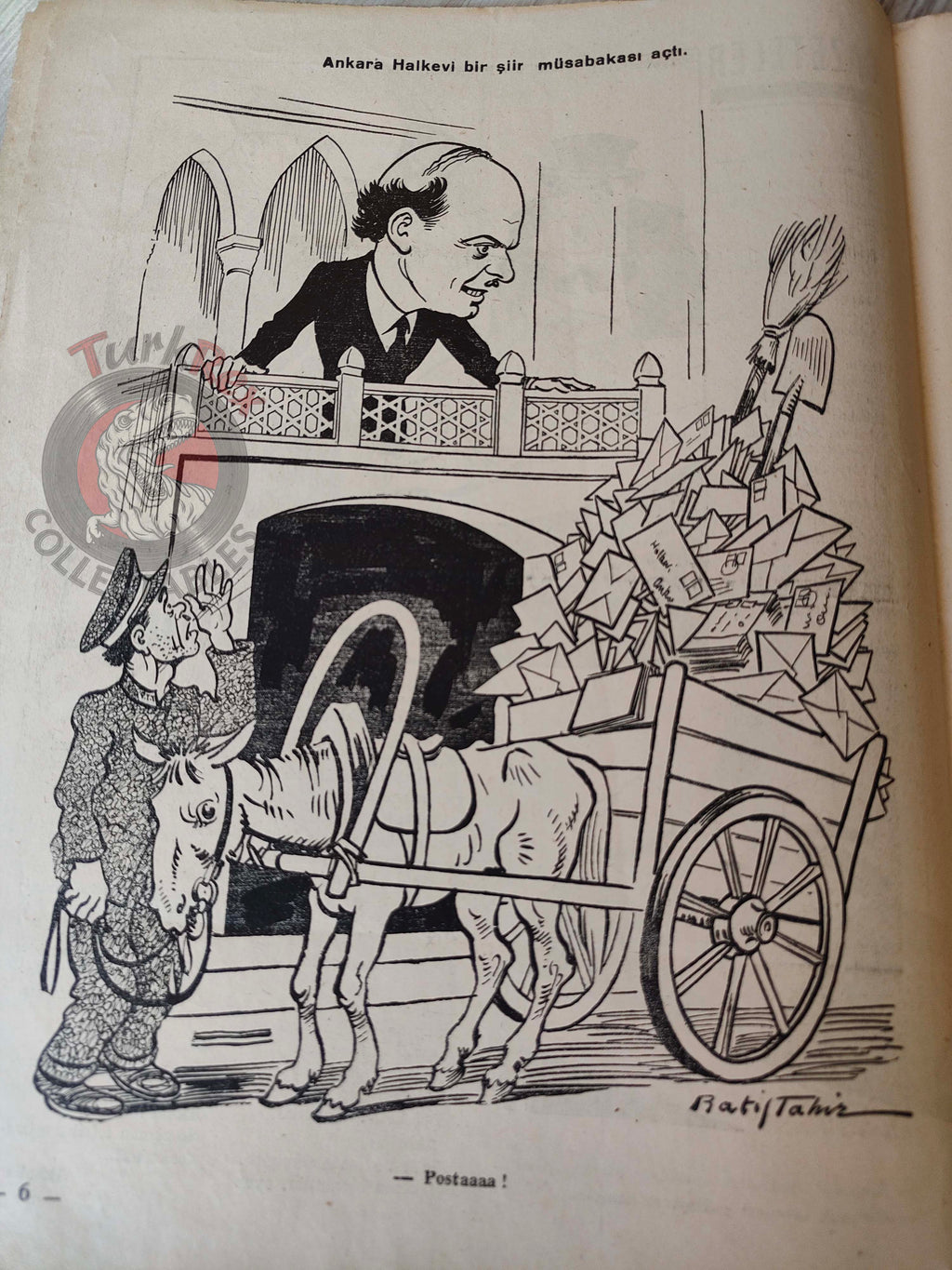 Akbaba 1943 Humor Magazine Turkish Turkey Germany Japan WW2 era China Churchill USA Uncle Sam
