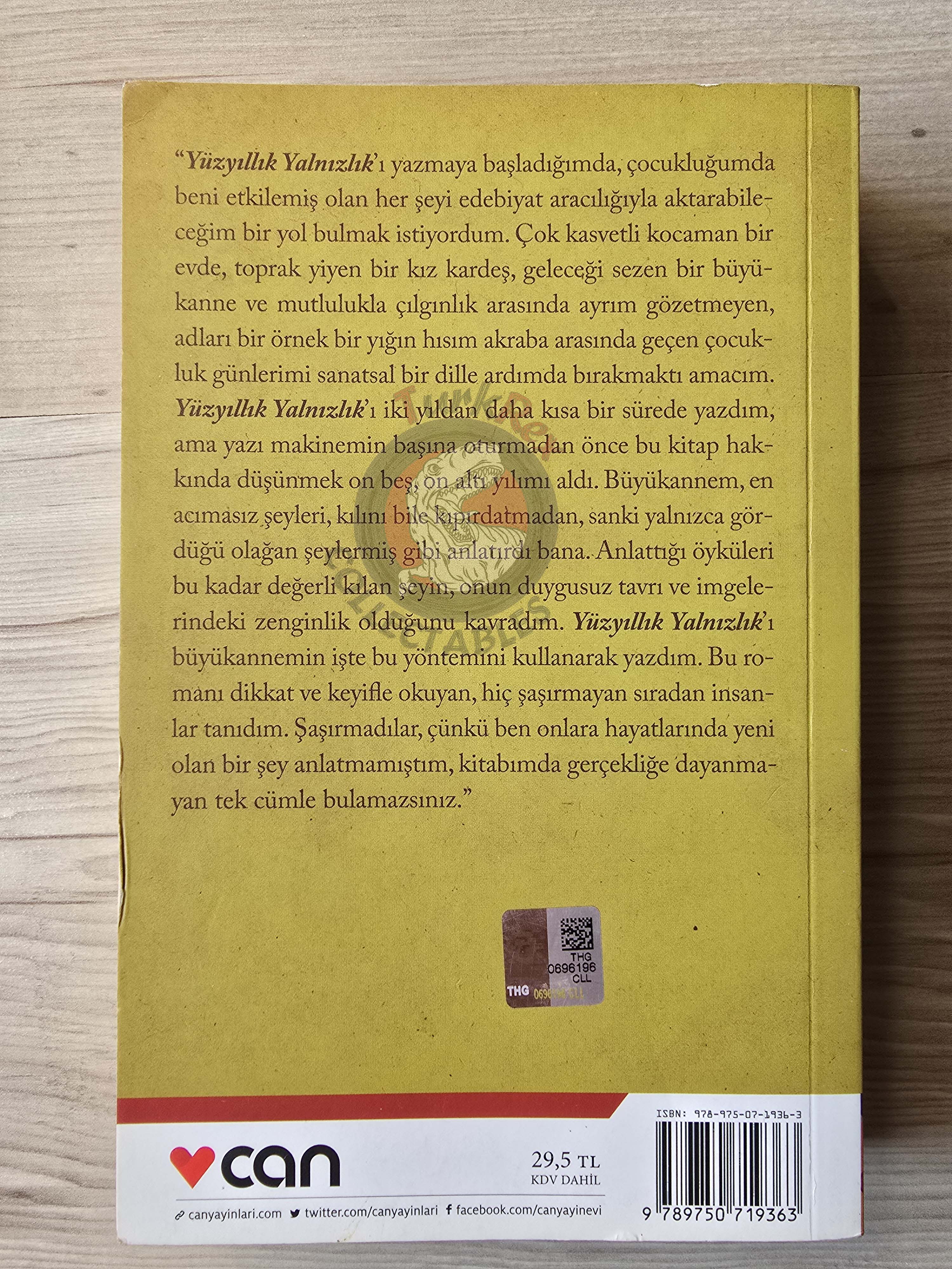 Gabriel García Márquez – One Hundred Years Of Solitude 2014 Turkish Book Turkey