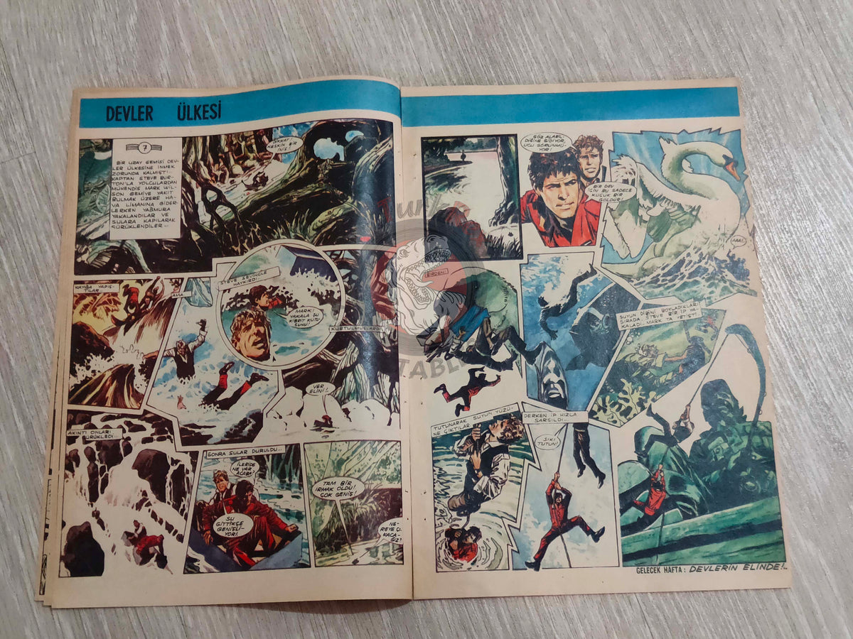 Doğan Kardeş 1971 Magazine #9 Turkish Comic Turkey Suske en Wiske Pantera Negra Tarzan