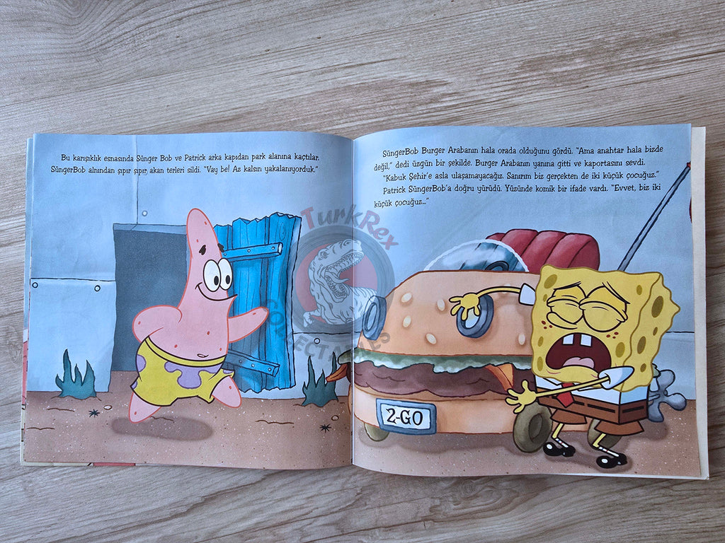 Sponge Bob Squarepants: Bubble Blowers, Beware!  Turkish Book Turkey Illustrated
