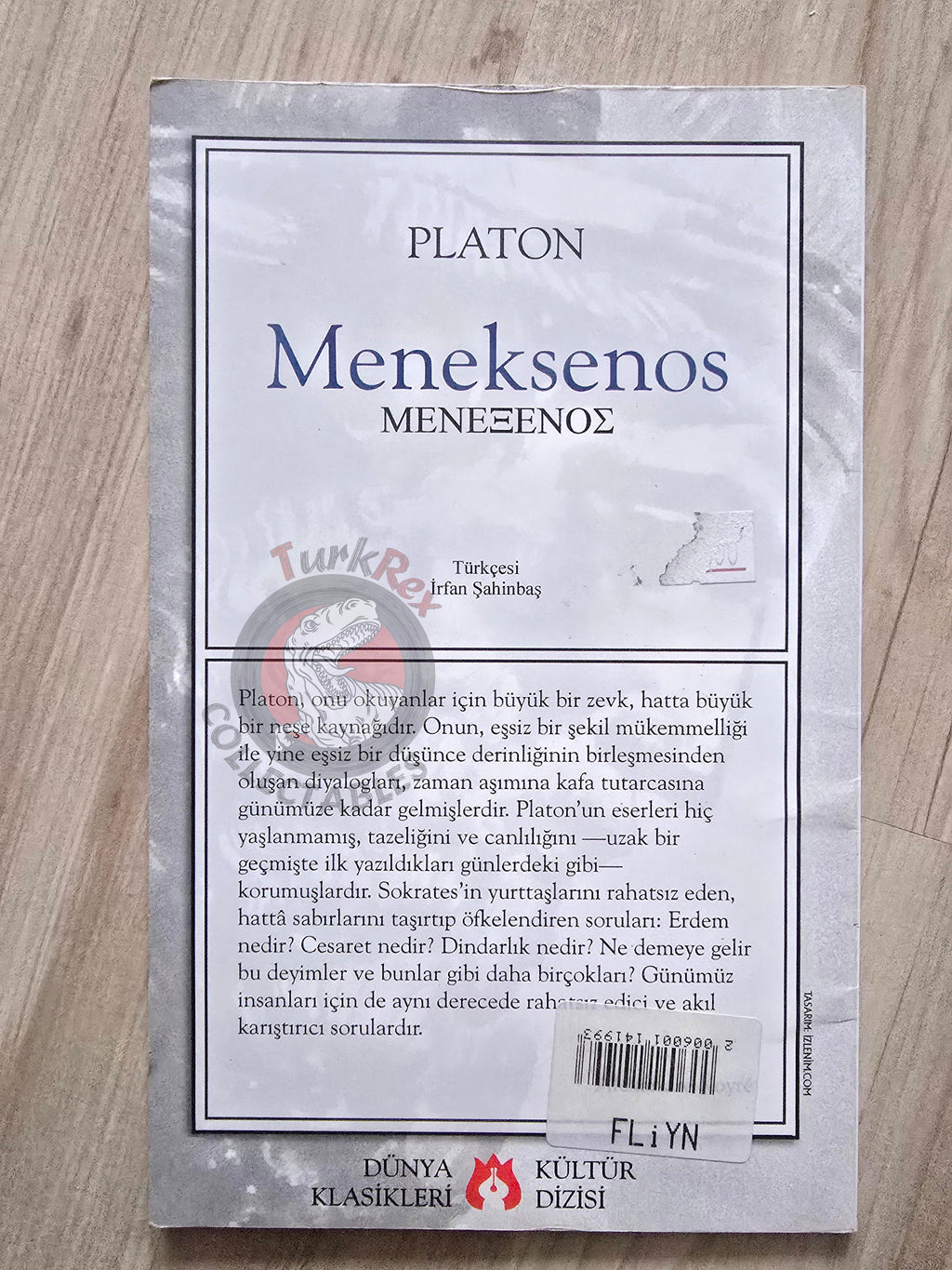 Plato – Menexenus 2001 Turkish Book Turkey