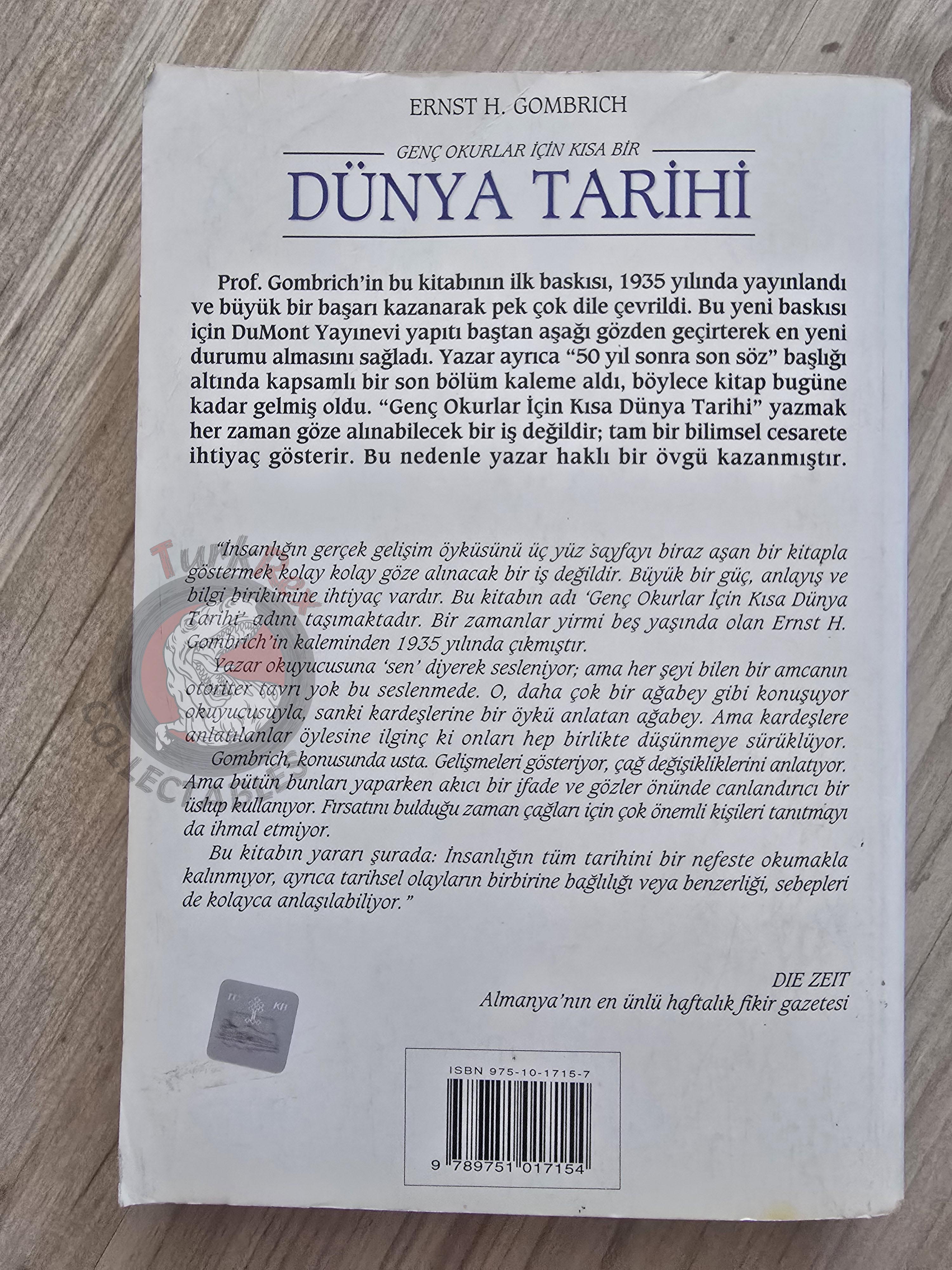 Ernest H. Gombrich – A Little History of the World 1997 Turkish Book Turkey