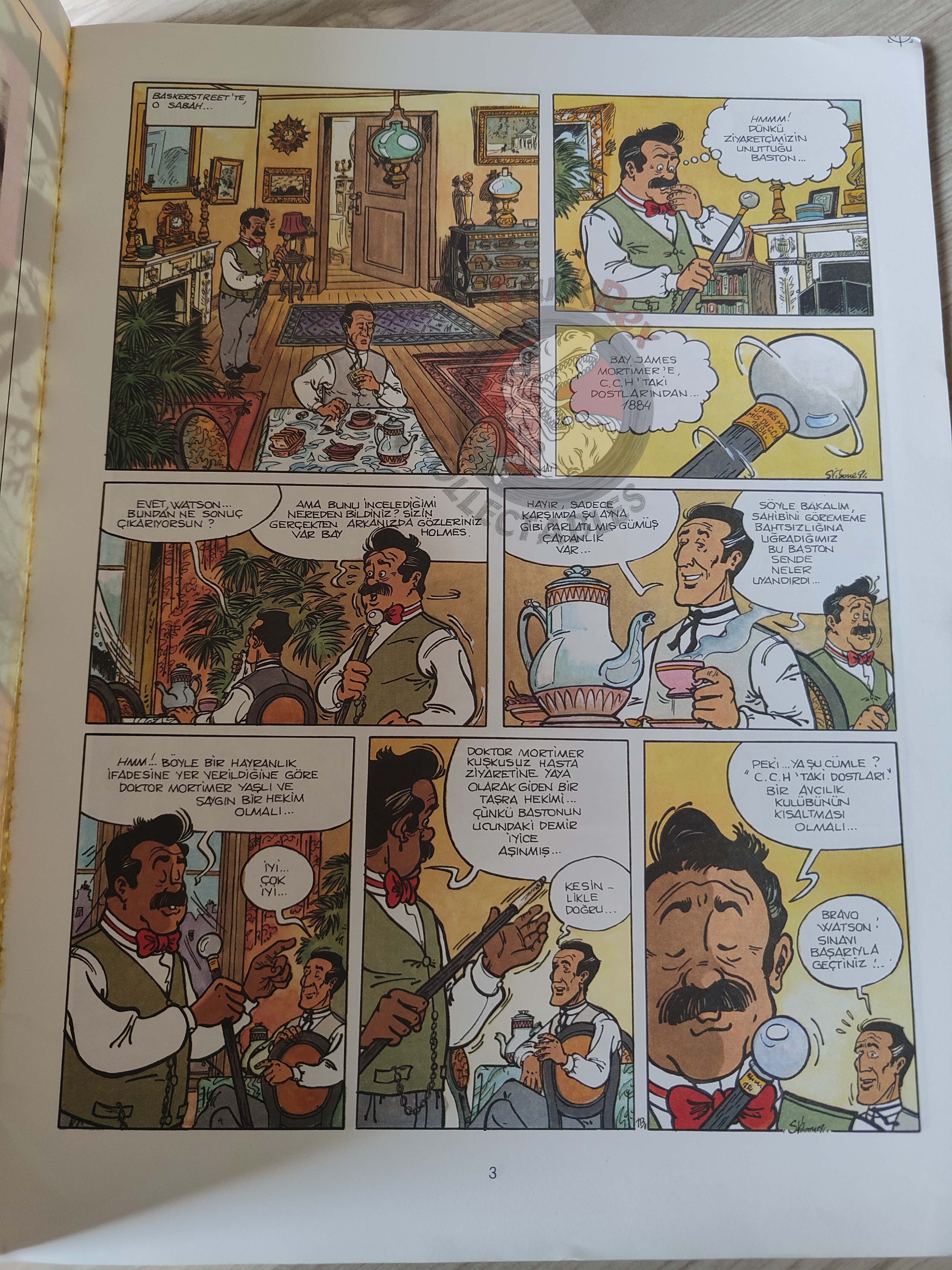 Sherlock Holmes – The Hound of the Baskervilles Turkish Comic Turkey André-Paul Duchâteau