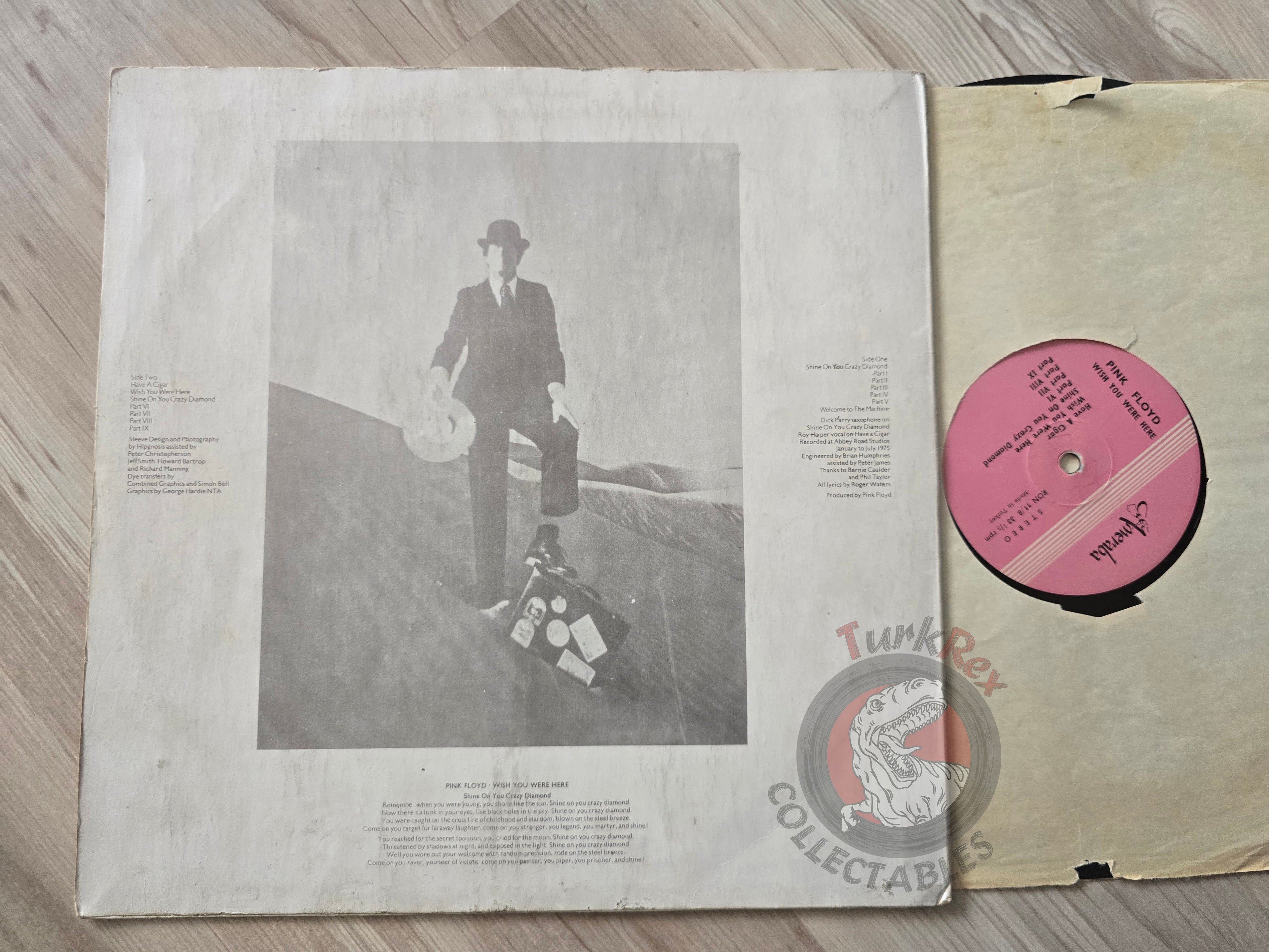 Pink Floyd – Wish You Were Here Turkish Pressing Vinyl Turkey Edition 2